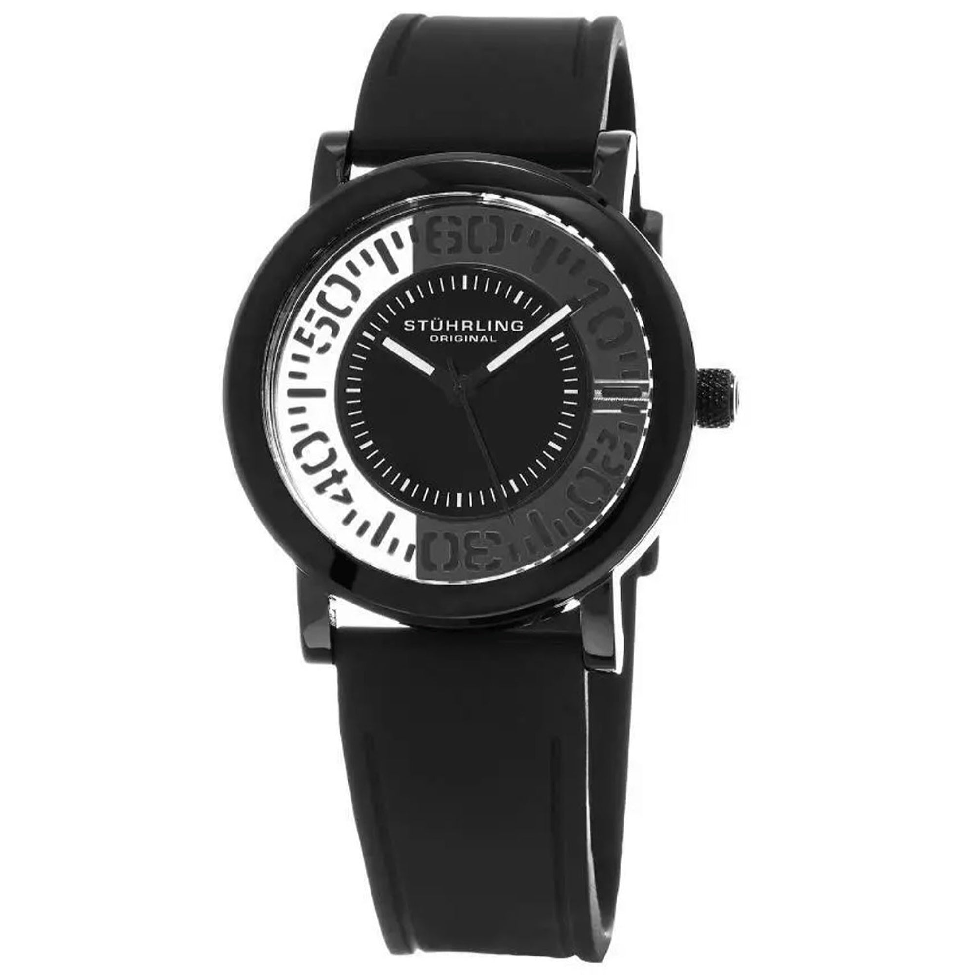 Stuhrling Quartz Symphony Black Dial Men's Watch 830.03