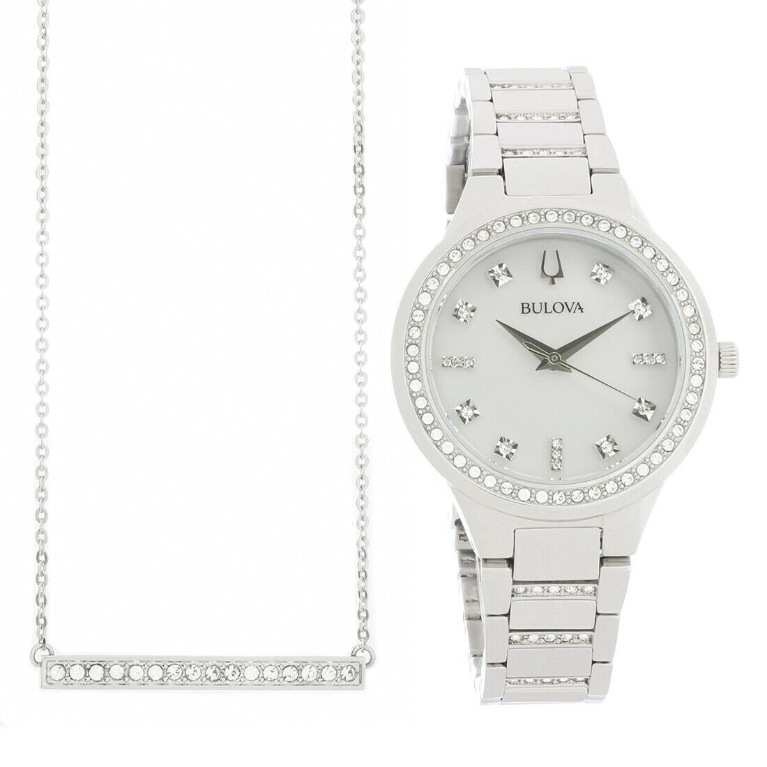 Bulova Crystal Quartz Mother of Pearl Dial Women's Watch 96X147