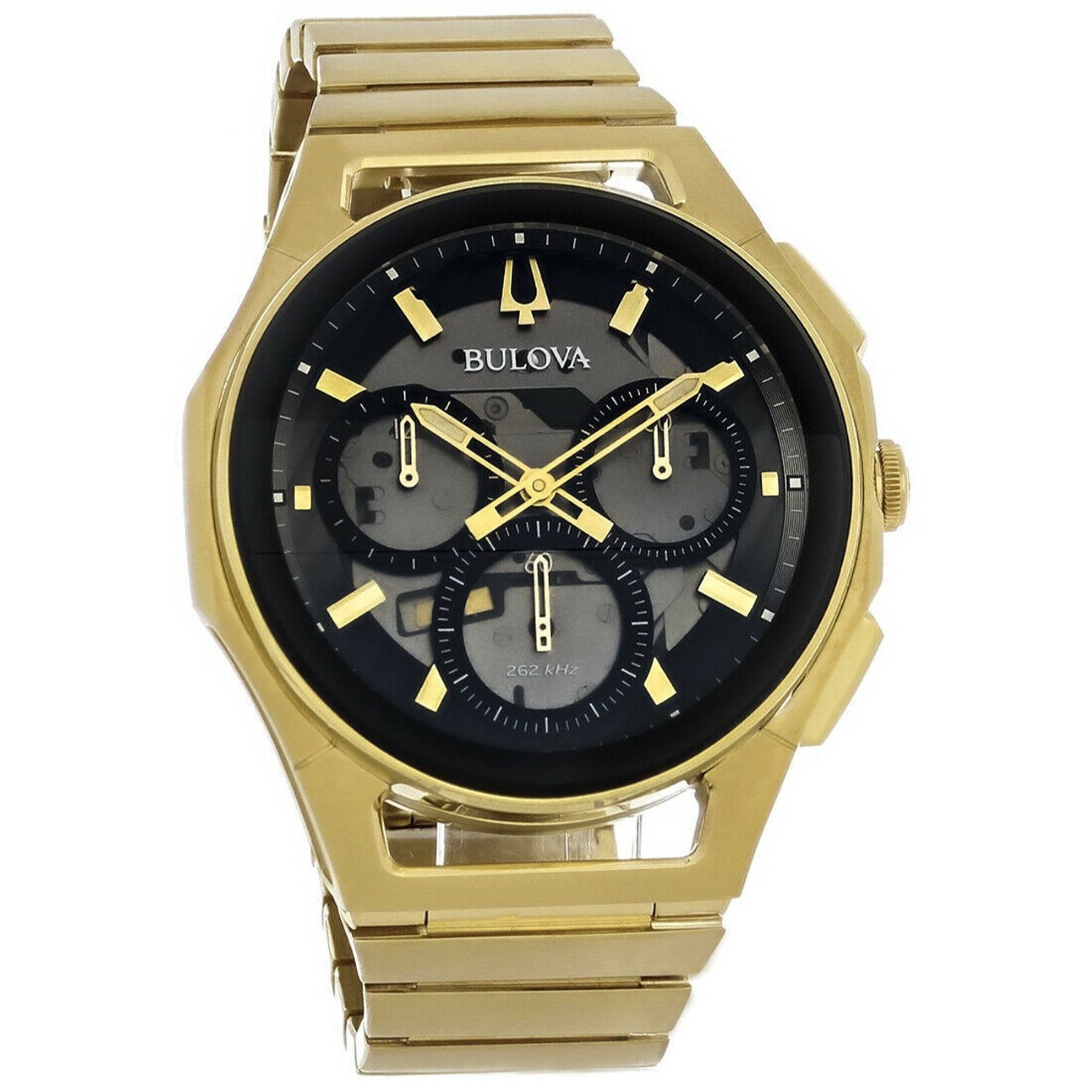 Bulova Curv Quartz Chronograph Gray Dial Men's Watch 97A144