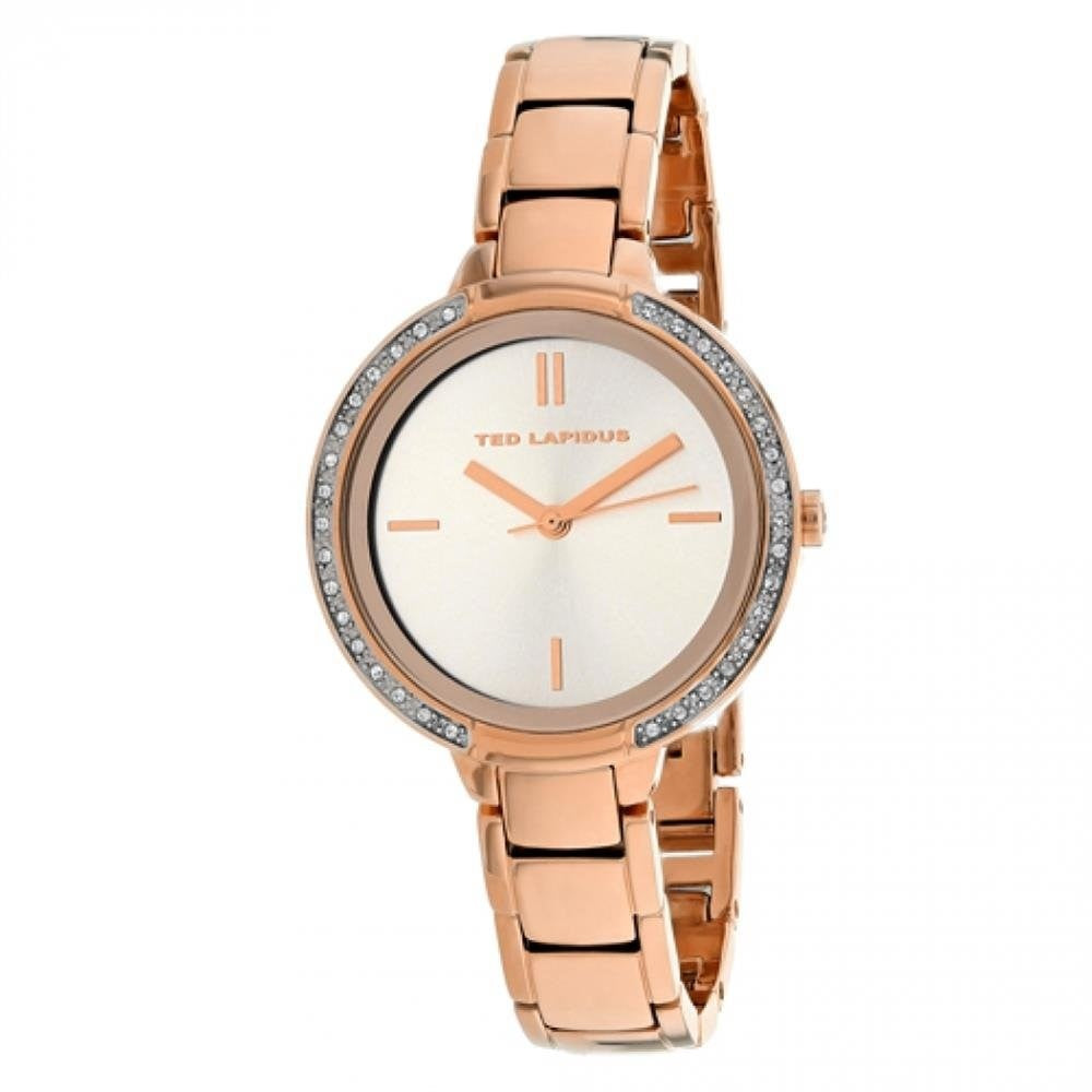 Ted Lapidus Classic Quartz Rose Gold-Tone Dial Women's Watch A0730URIX