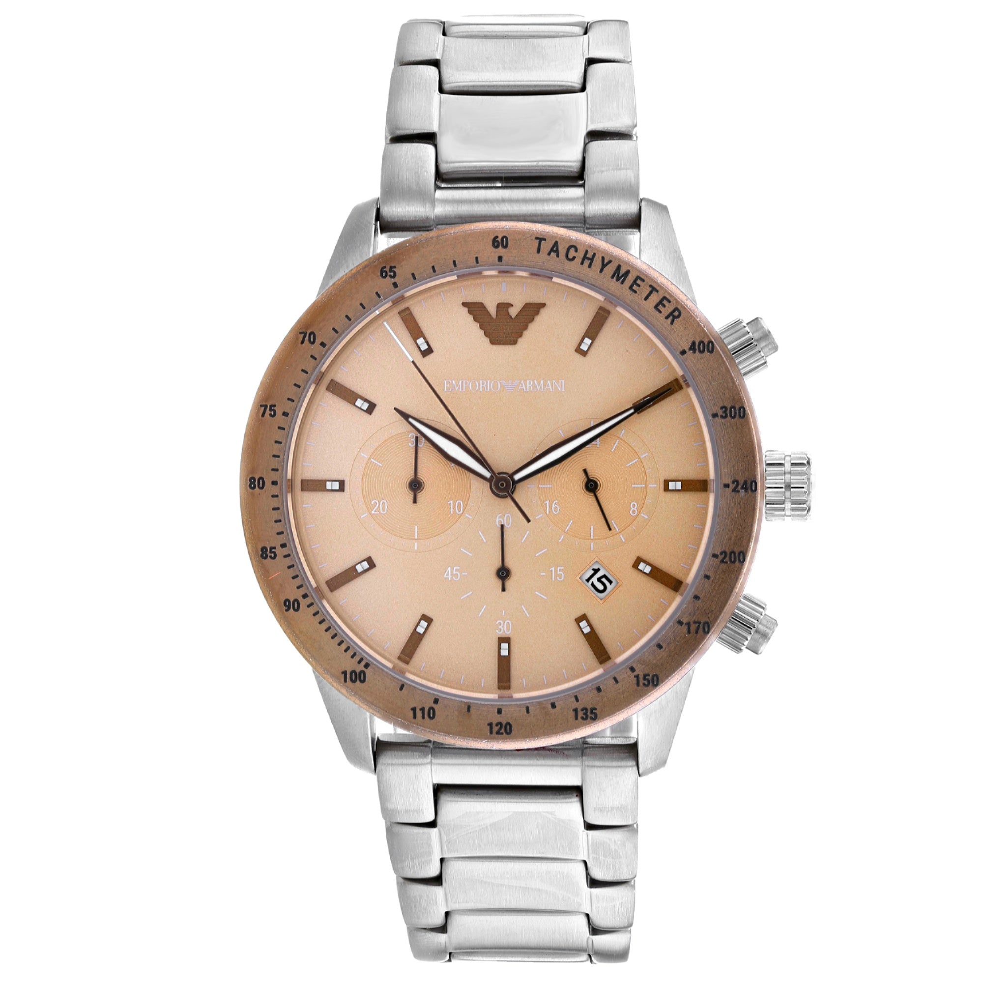 Emporio Armani Quartz Mario Gold Dial Men's Watch AR11352