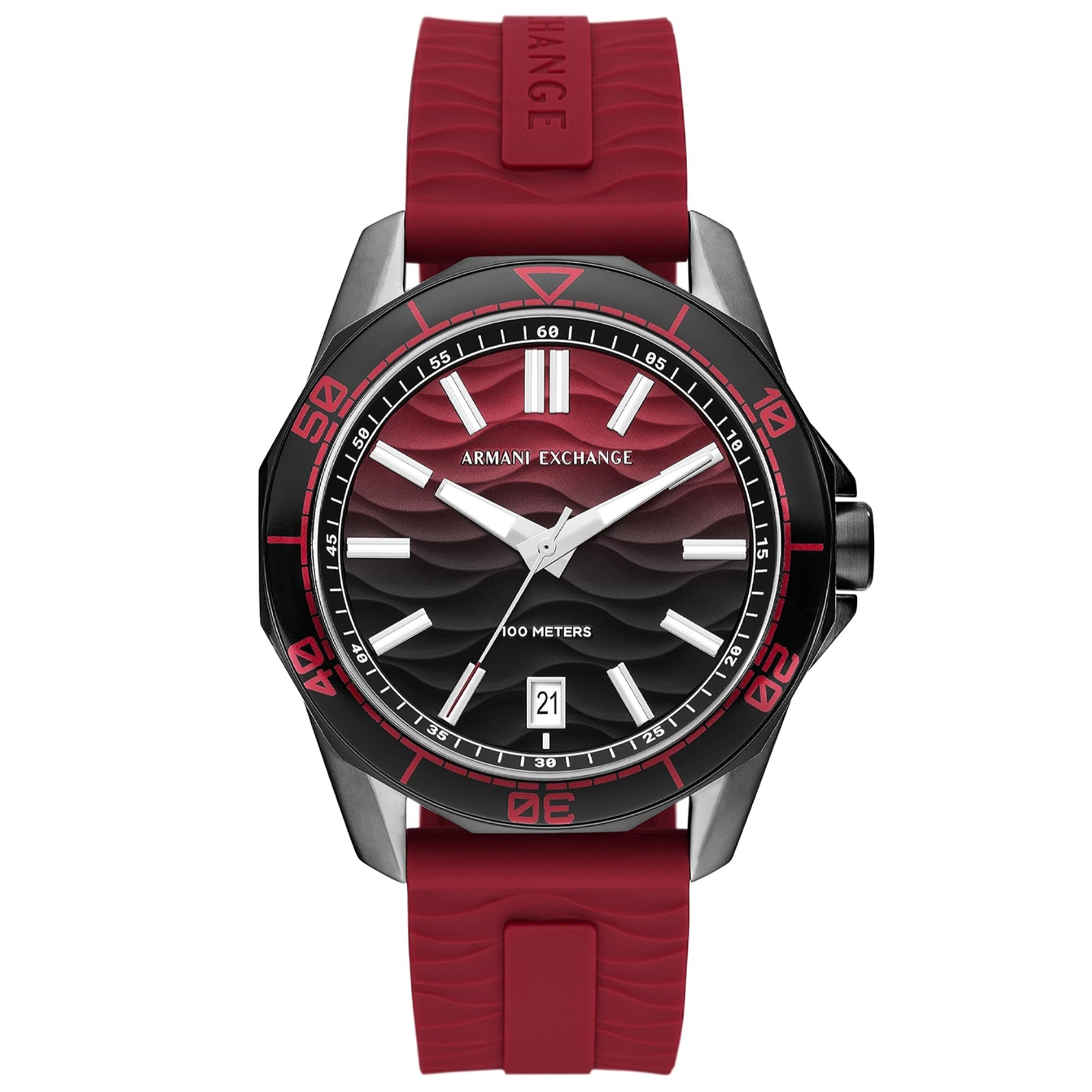 Armani Exchange Quartz Classic Red Dial Men's Watch AX1953