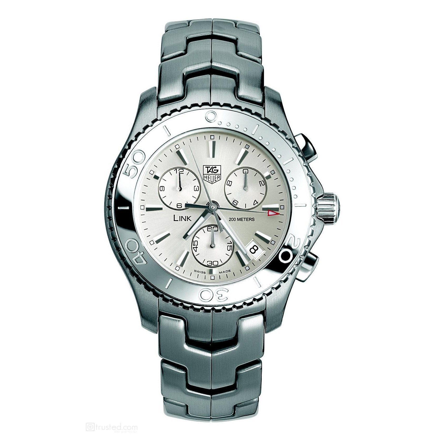 Tag Heuer Link Quartz Chronograph Silver Dial Men's Watch CJ1111.BA0576