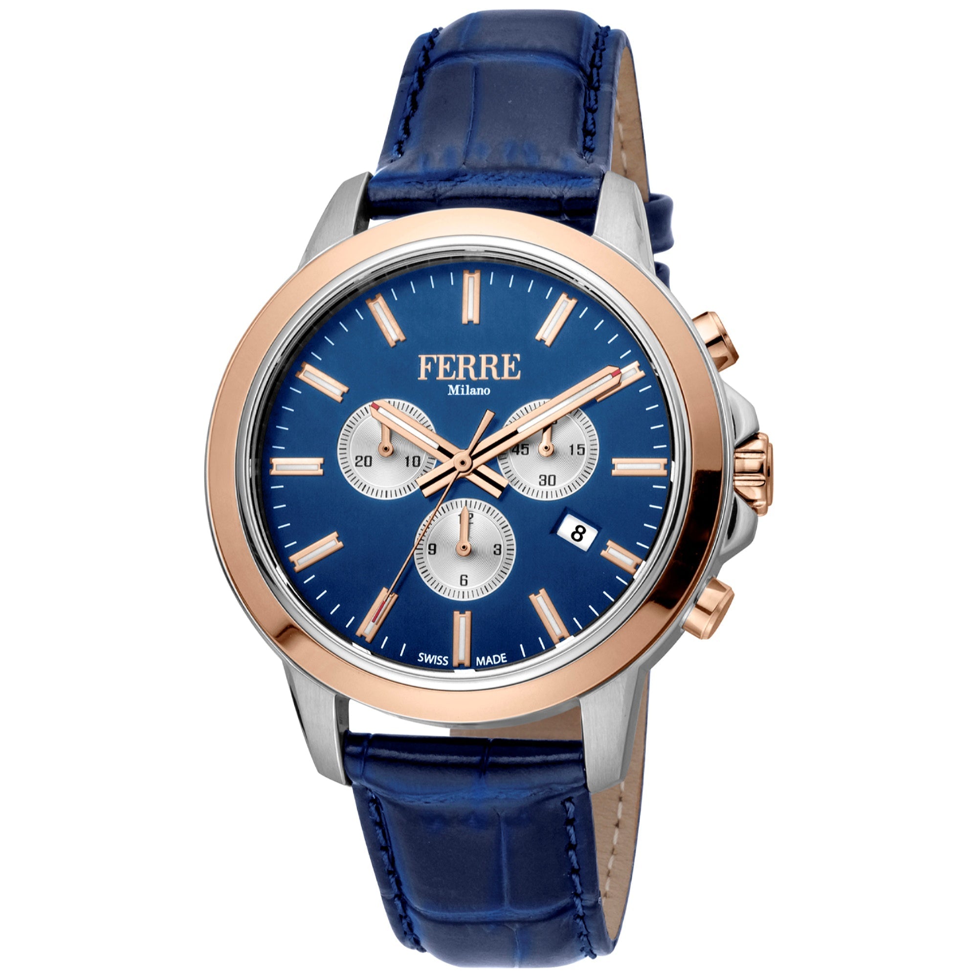 Ferre Milano Quartz Classic Blue Dial Men's Watch FM1G153L0041