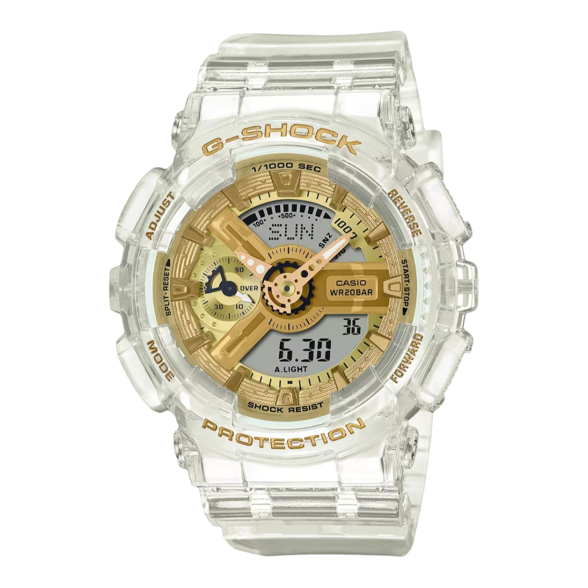 Casio Quartz G-Shock Gold Dial Women's Watch GMAS110SG-7A