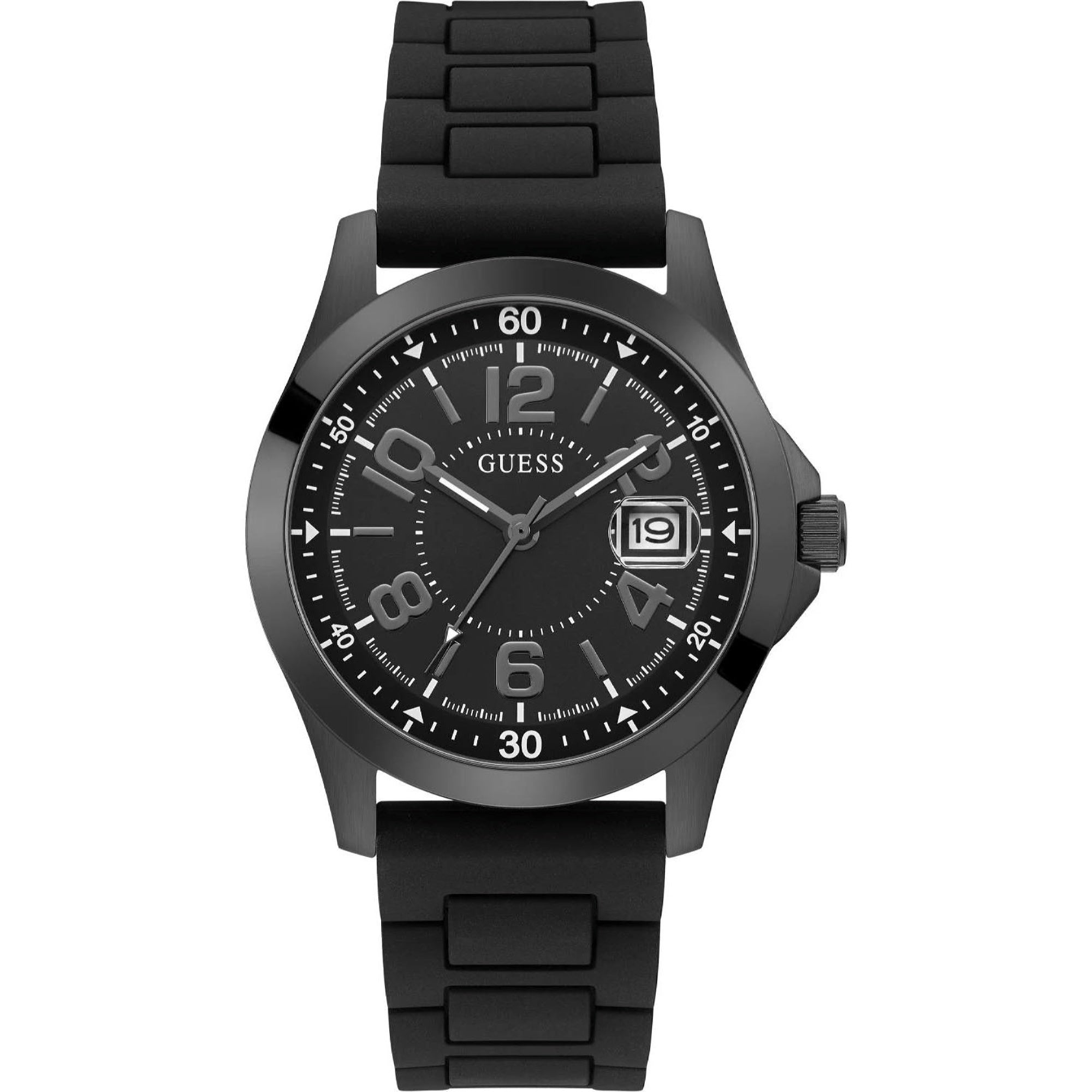 Guess Quartz Classic Black Dial Men's Watch GW0058G4