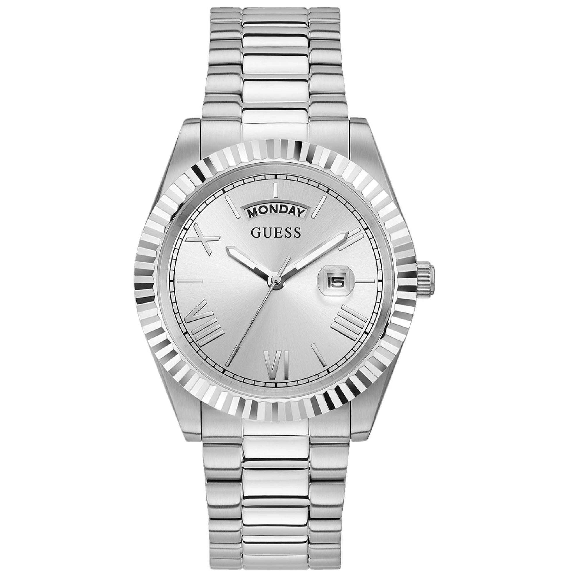 Guess Quartz Classic Silver Dial Men's Watch GW0265G6