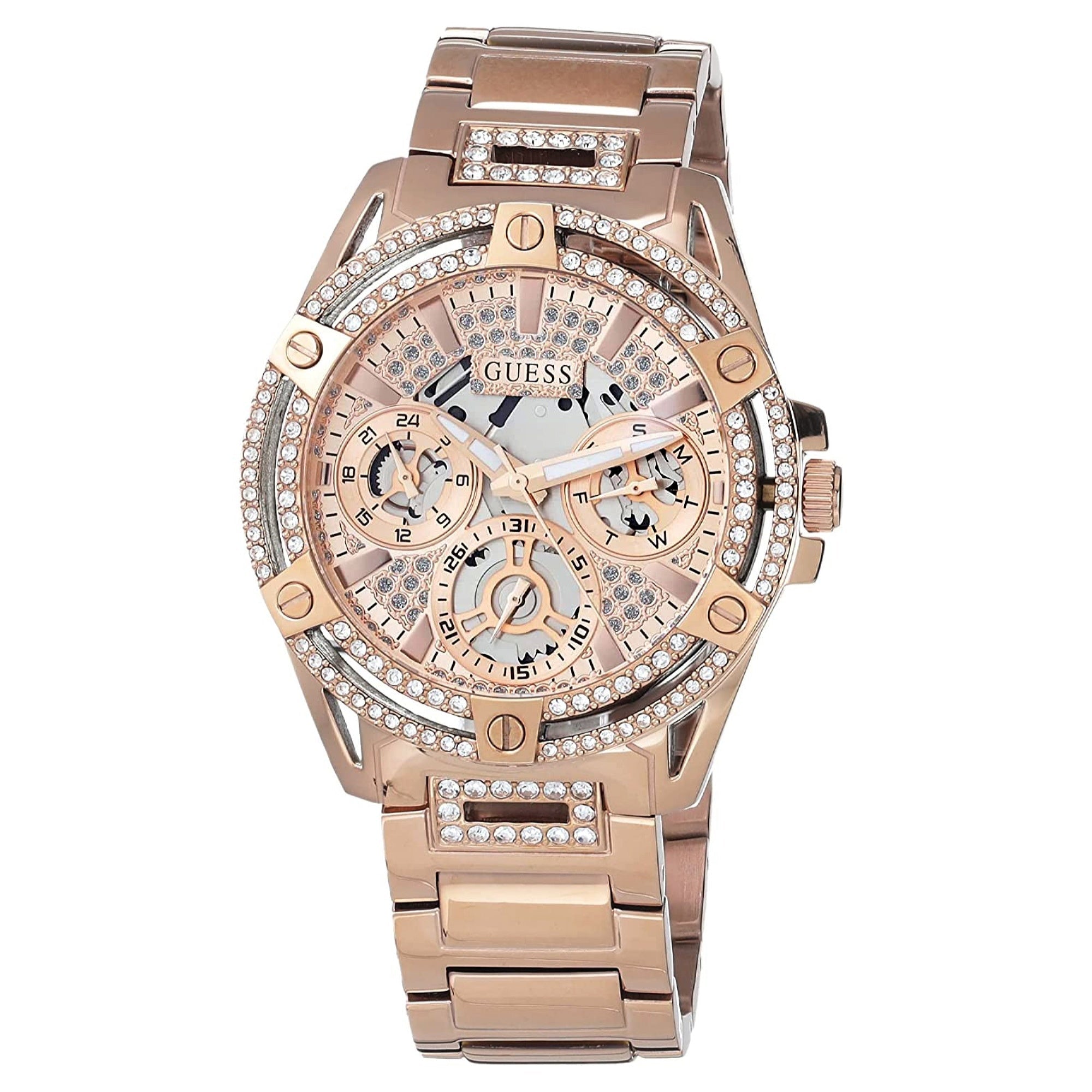 Guess Quartz Classic Rose Gold Dial Women's Watch GW0464L3