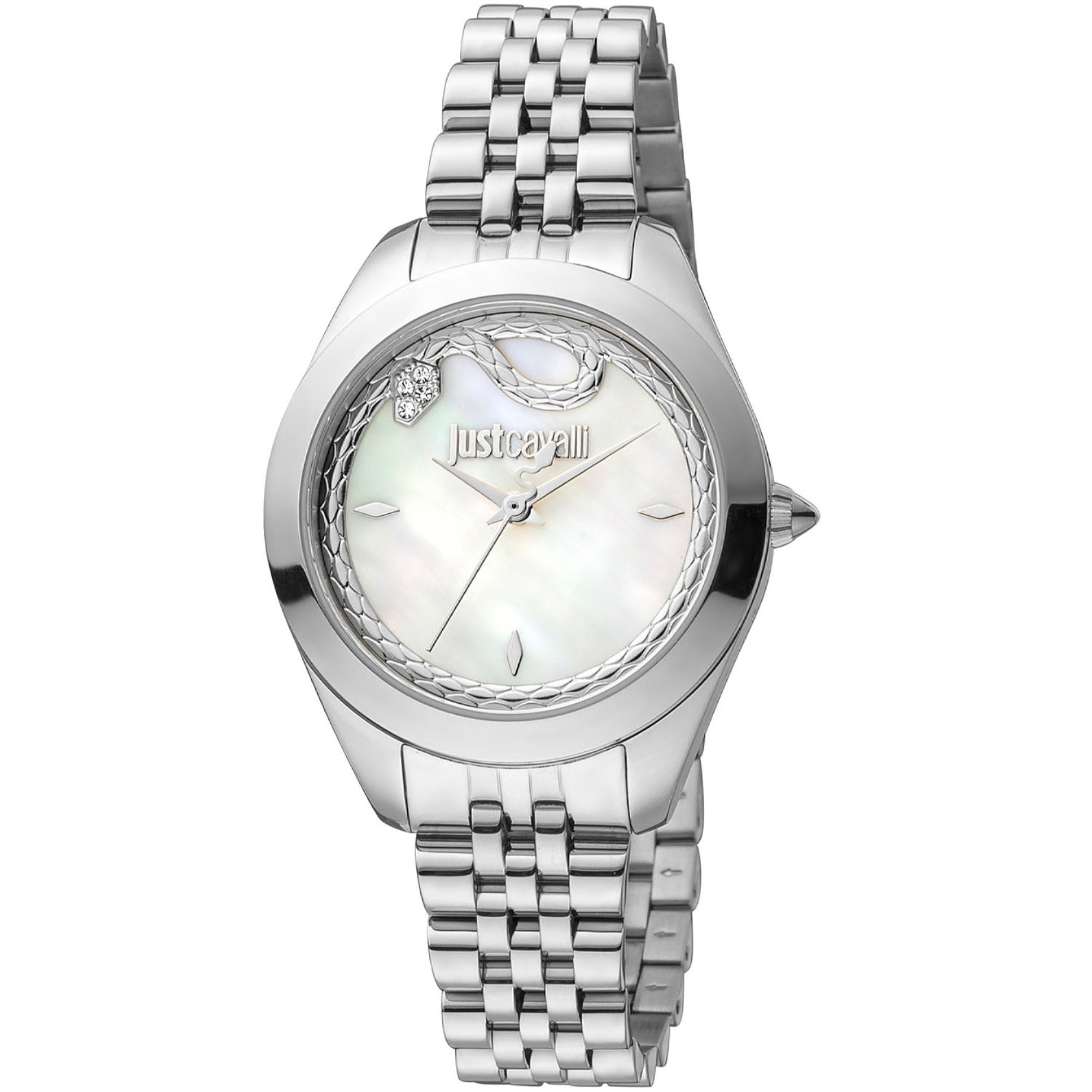 Just Cavalli Quartz Snake Mother of pearl Dial Women's Watch JC1L210M0245