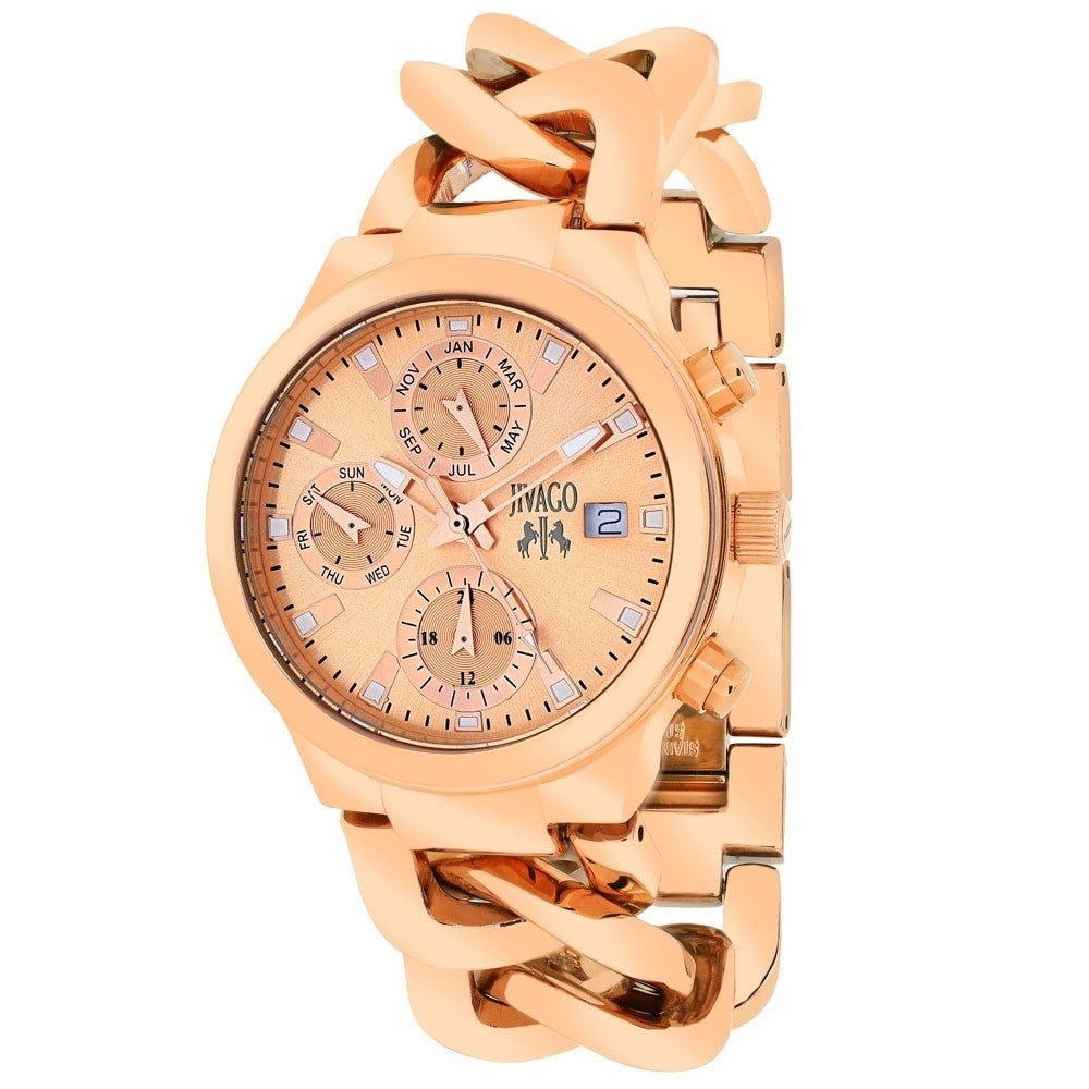 Jivago Levley Quartz Rose Gold-Tone Dial Women's Watch JV1244