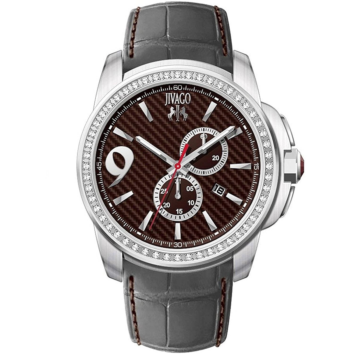 Jivago Gliese Quartz Maroon Dial Men's Watch JV1536