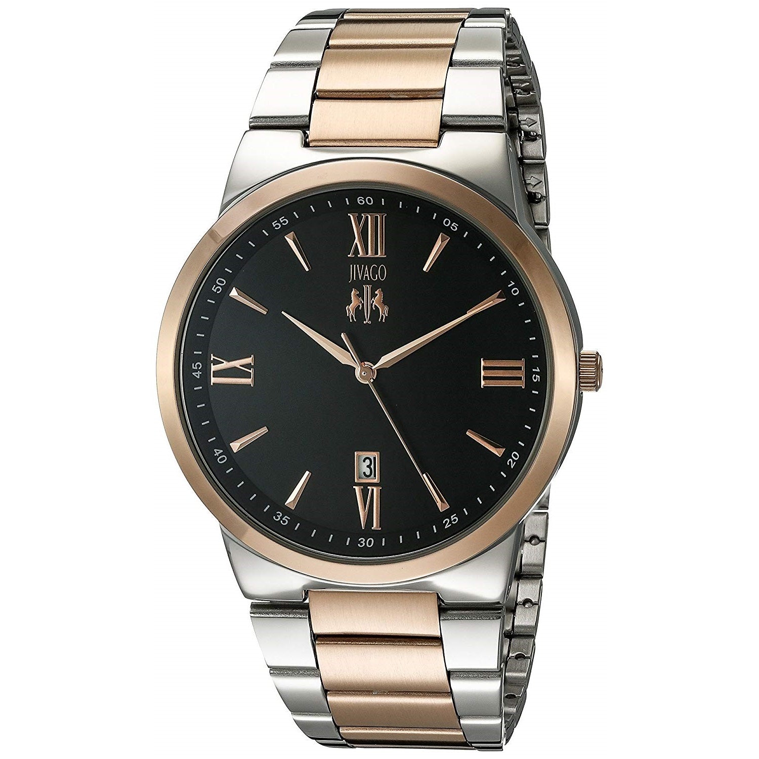 Jivago Clarity Quartz Black Dial Men's Watch JV3515