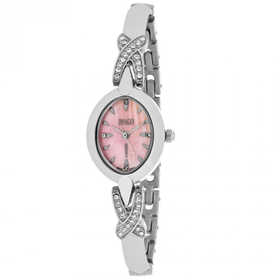 Jivago Via Quartz Crystal Pink Dial Women's Watch JV3612