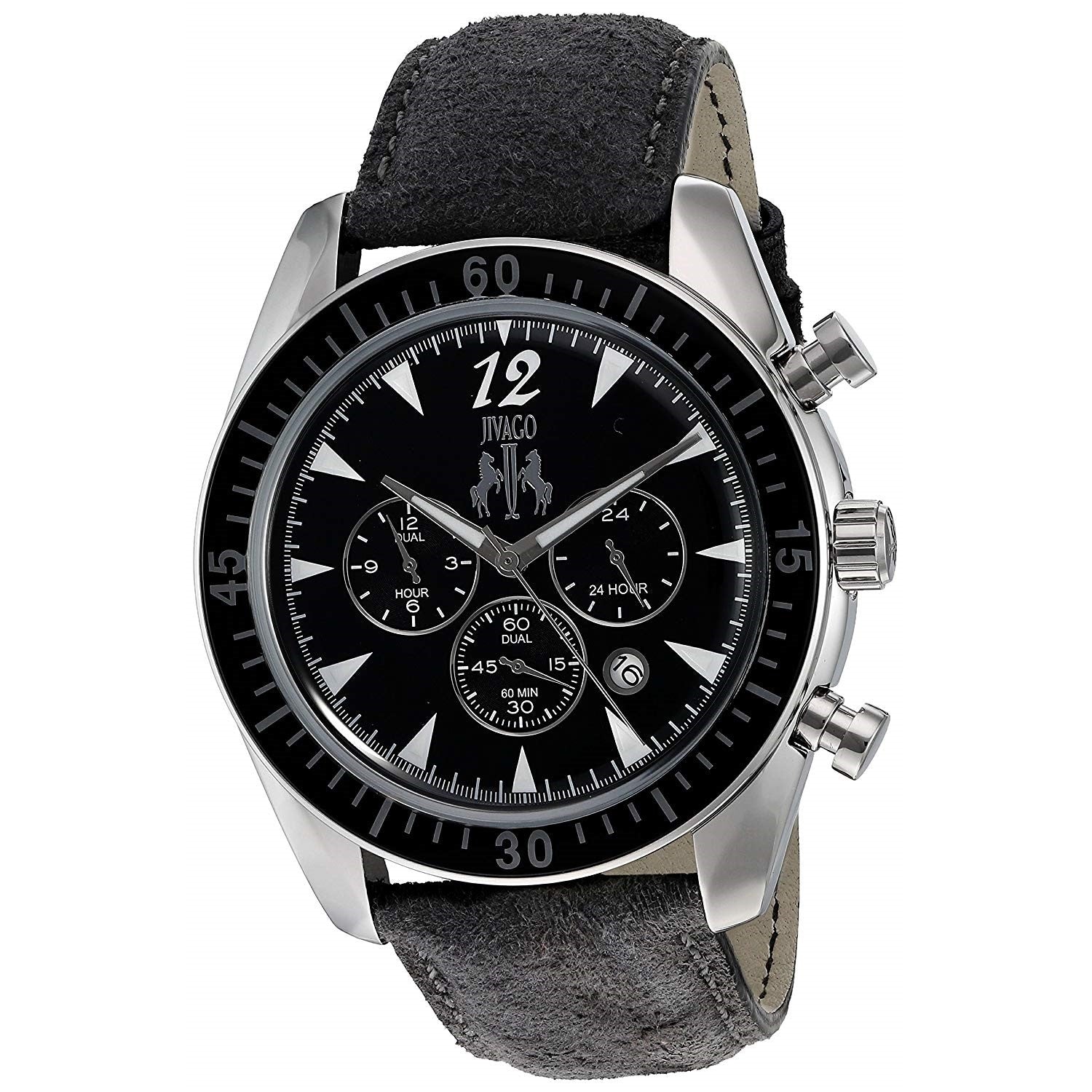 Jivago Timeless Quartz Chronograph Black Dial Men's Watch JV4511