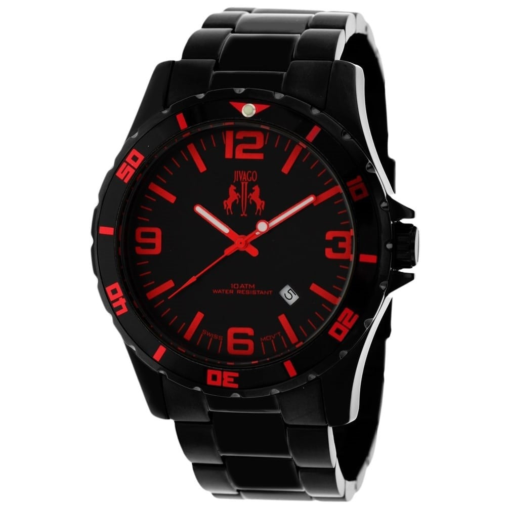 Jivago Ultimate Quartz Black Dial Men's Watch JV6115