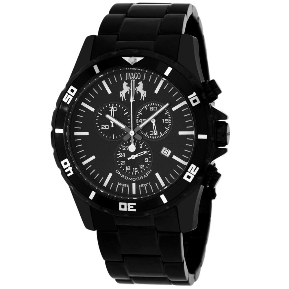 Jivago Ultimate Quartz Chronograph Black Dial Men's Watch JV6120