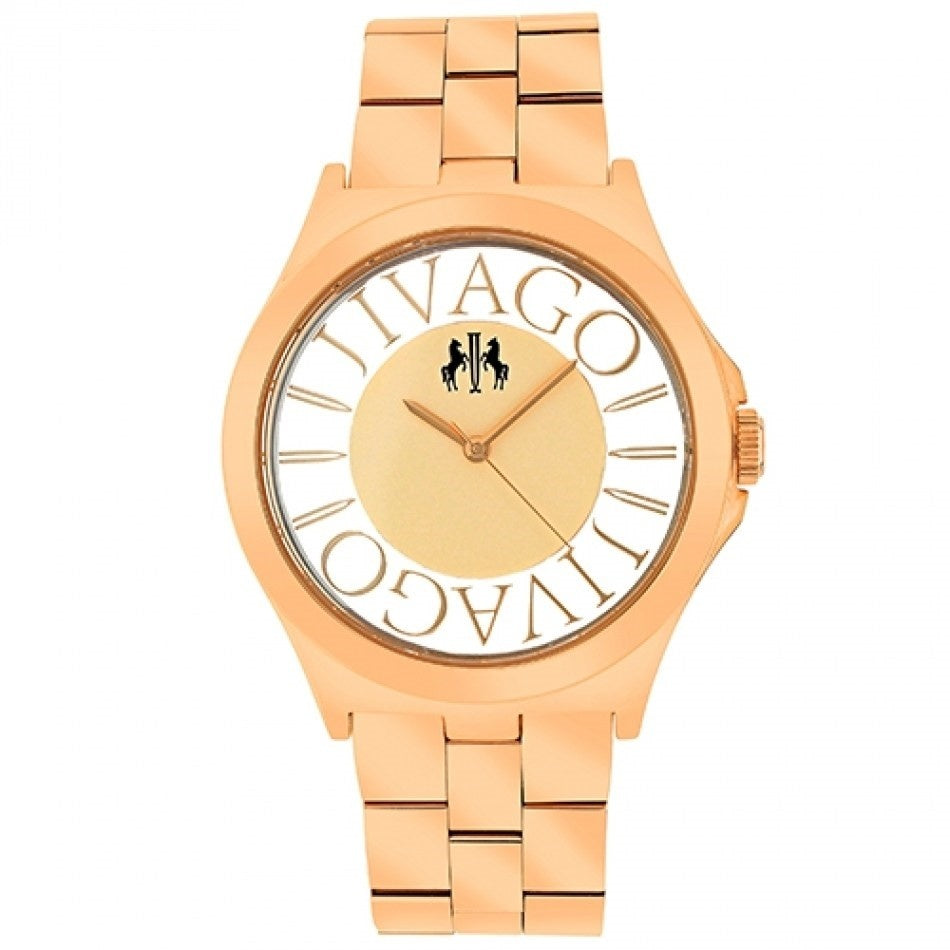 Jivago Fun Quartz Rose Gold-Tone Dial Women's Watch JV8411