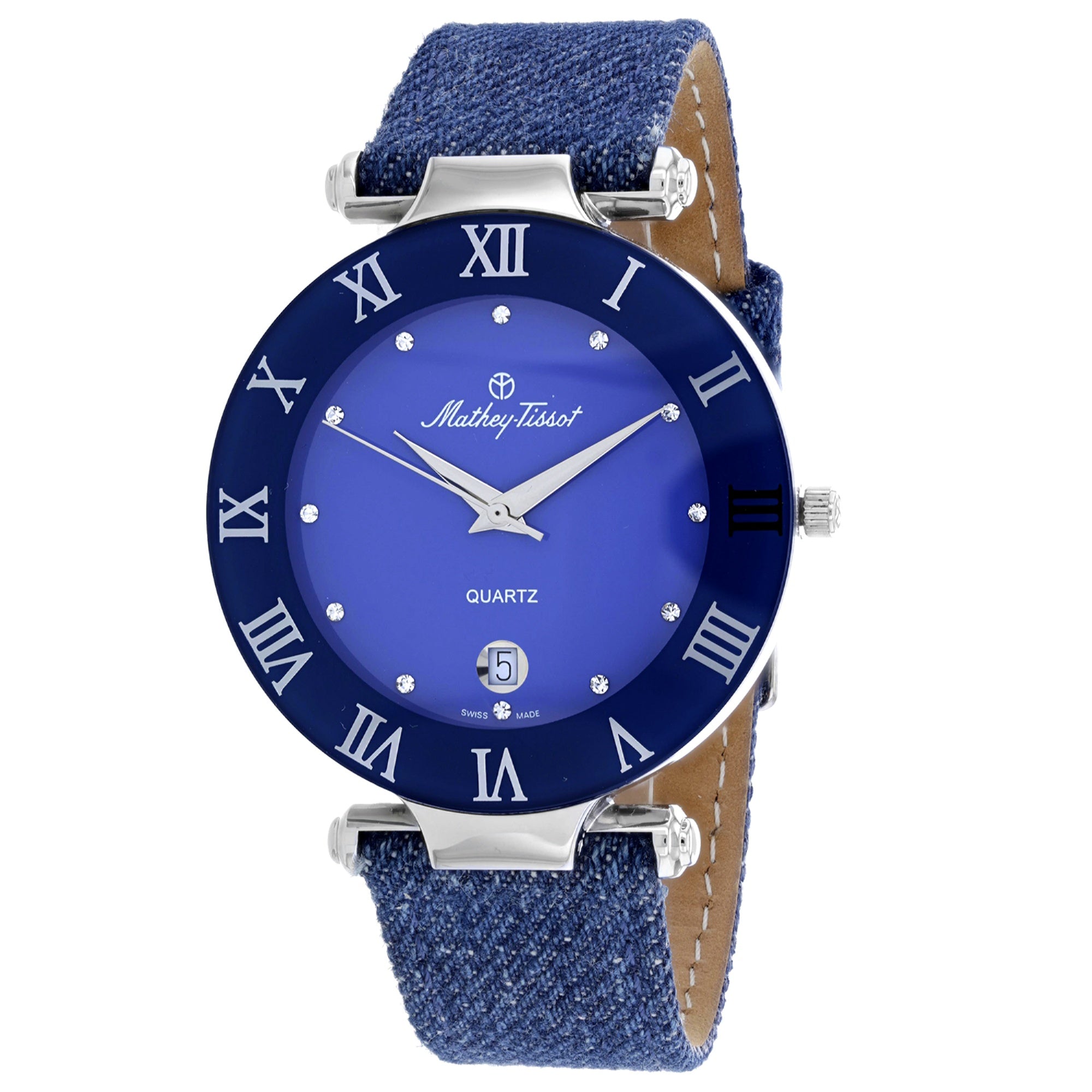 Mathey-Tissot Quartz Classic Blue Dial Women's Watch KB266M