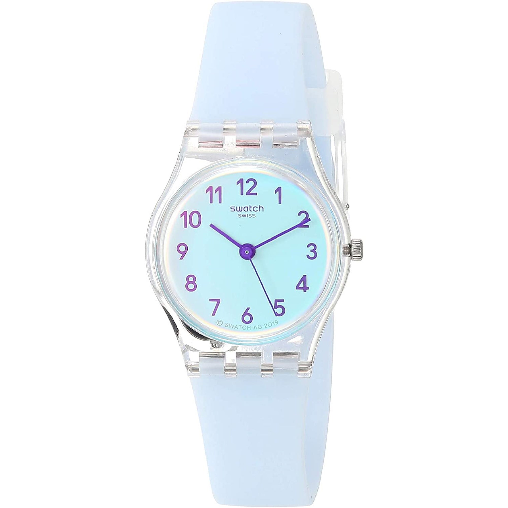 Swatch Quartz Casual Blue White Dial Women's Watch LK396