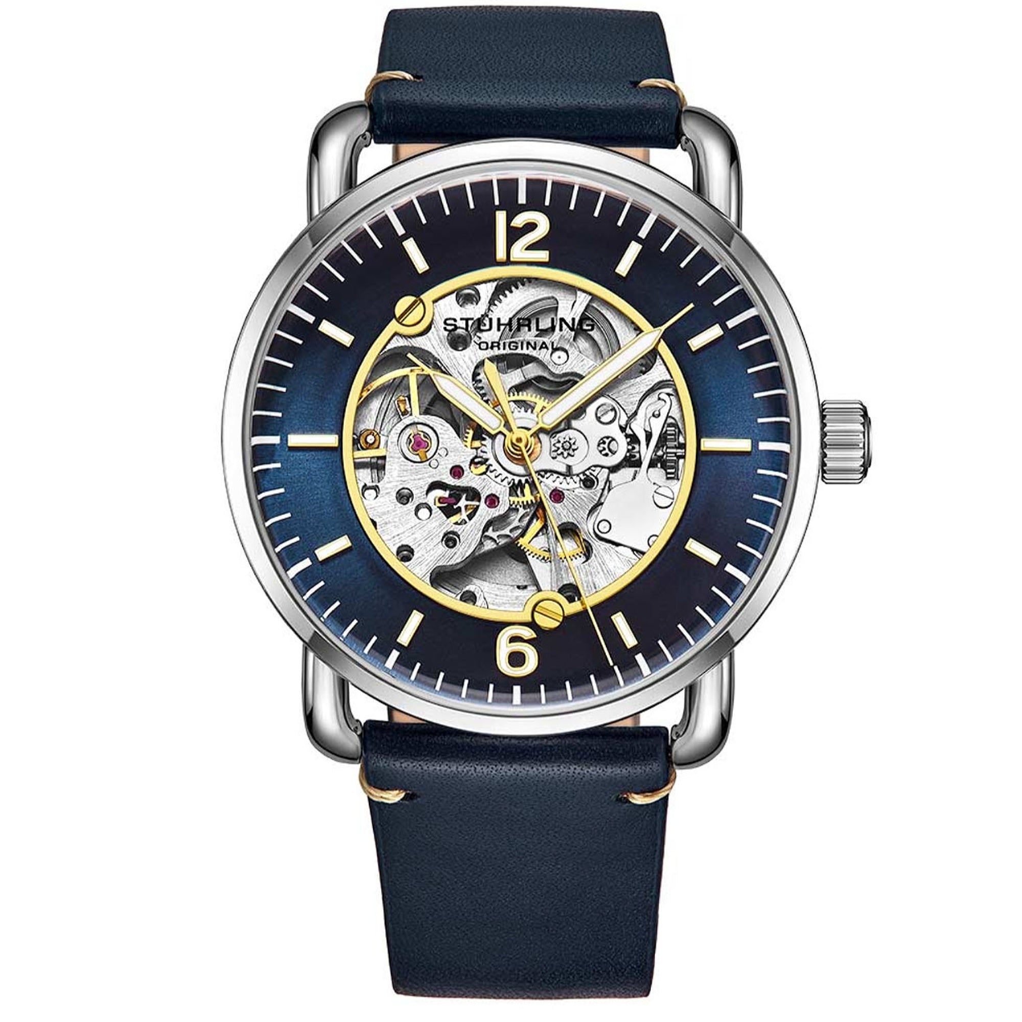 Stuhrling Automatic Classic Blue Dial Men's Watch M12655