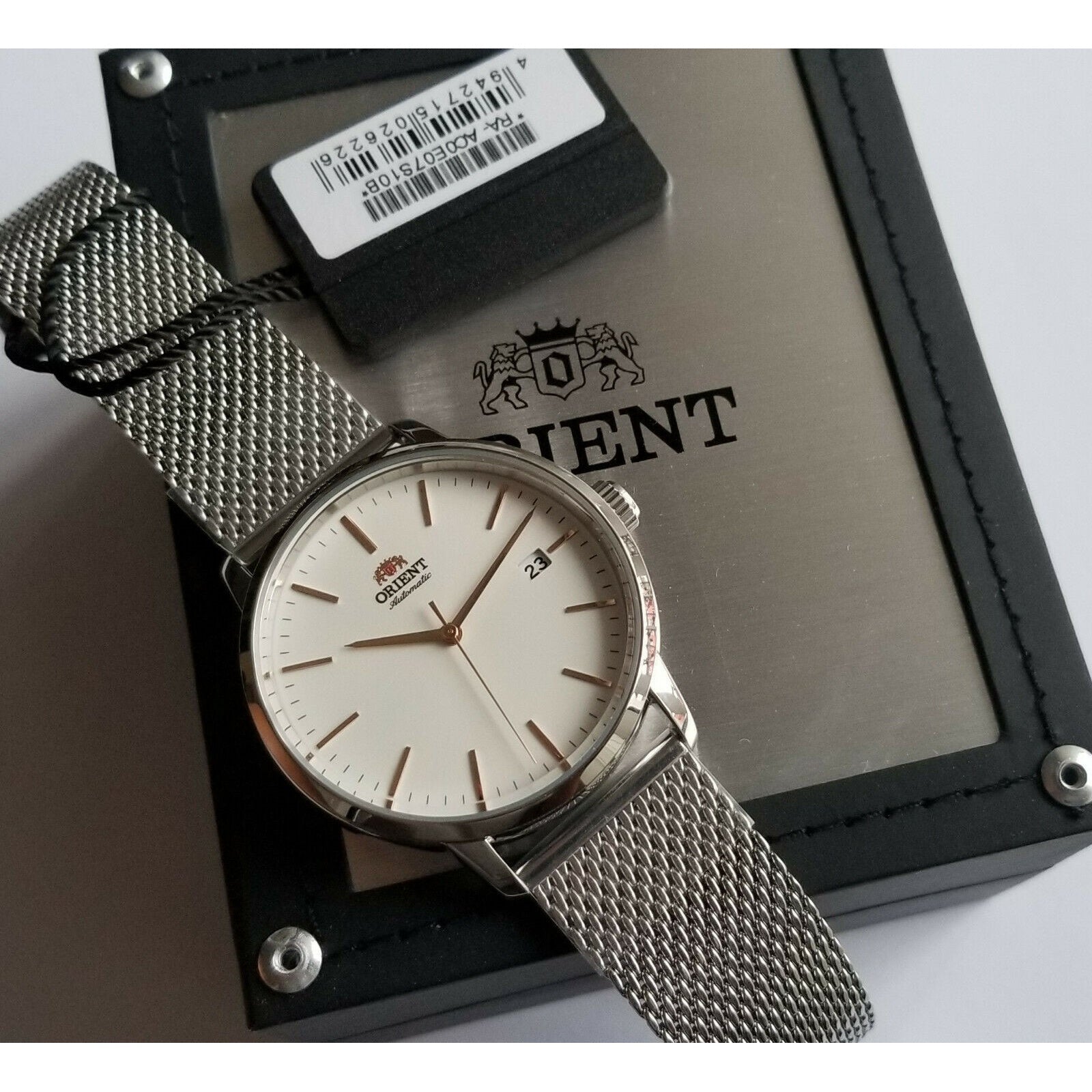 Orient Contemporary Automatic White Dial Men's Watch RA-AC0E07S10B