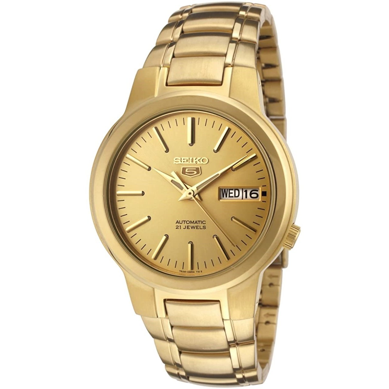 Seiko Seiko 5 Automatic Gold-Tone Dial Men's Watch SNKA10
