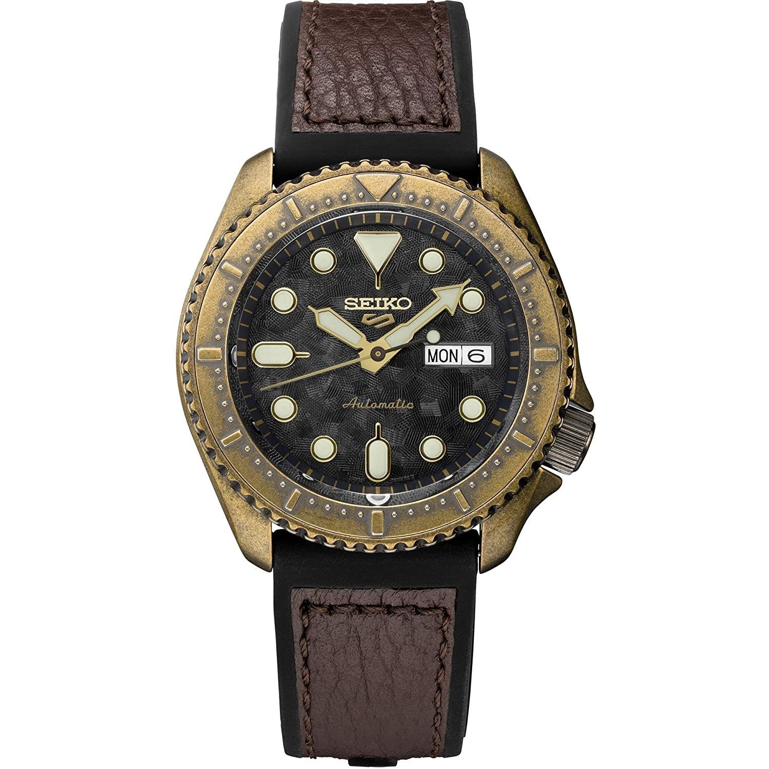 Seiko 5 Sports Automatic Black Dial Men's Watch SRPE80