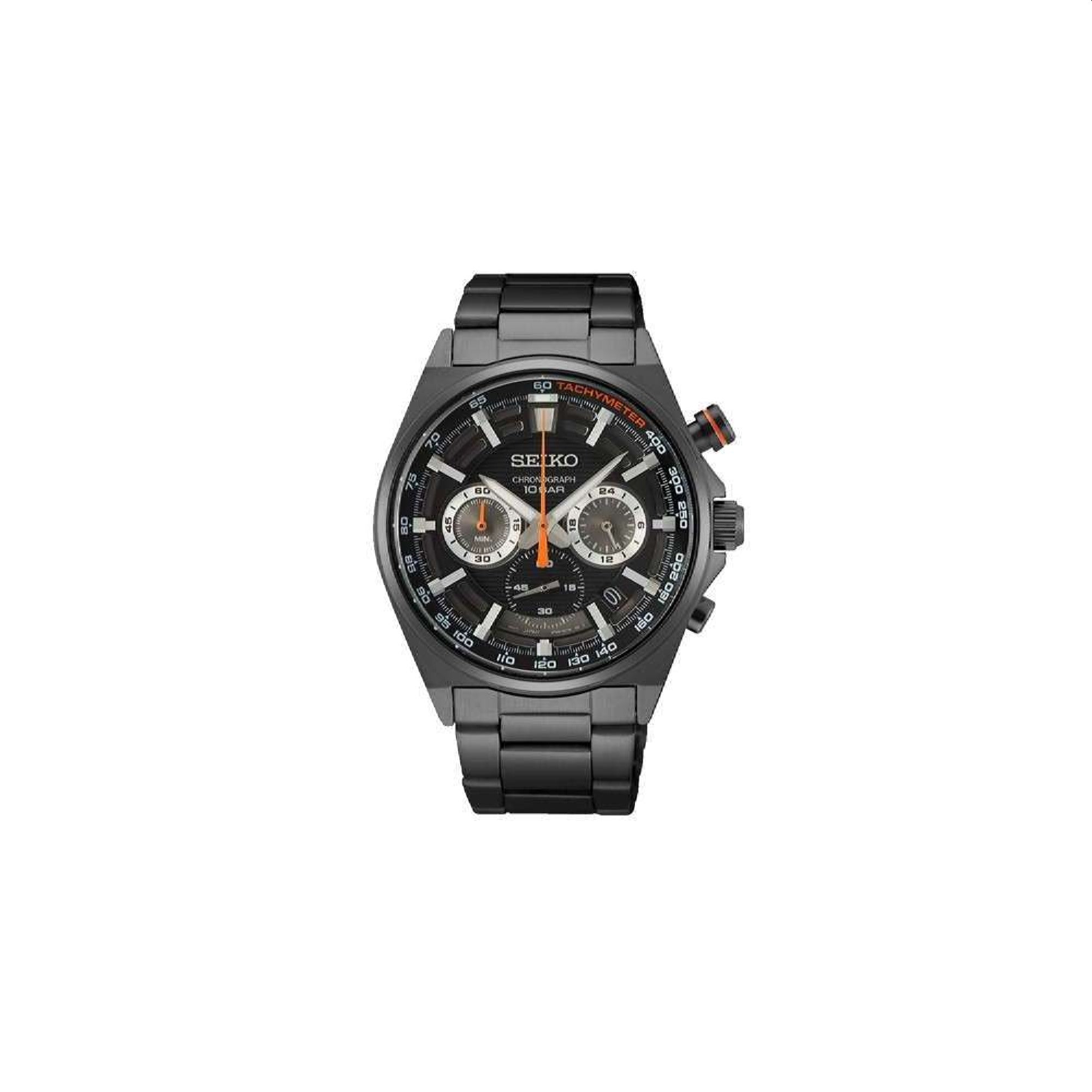 Seiko Chronograph Automatic Chronograph Black Dial Men's Watch SSB399