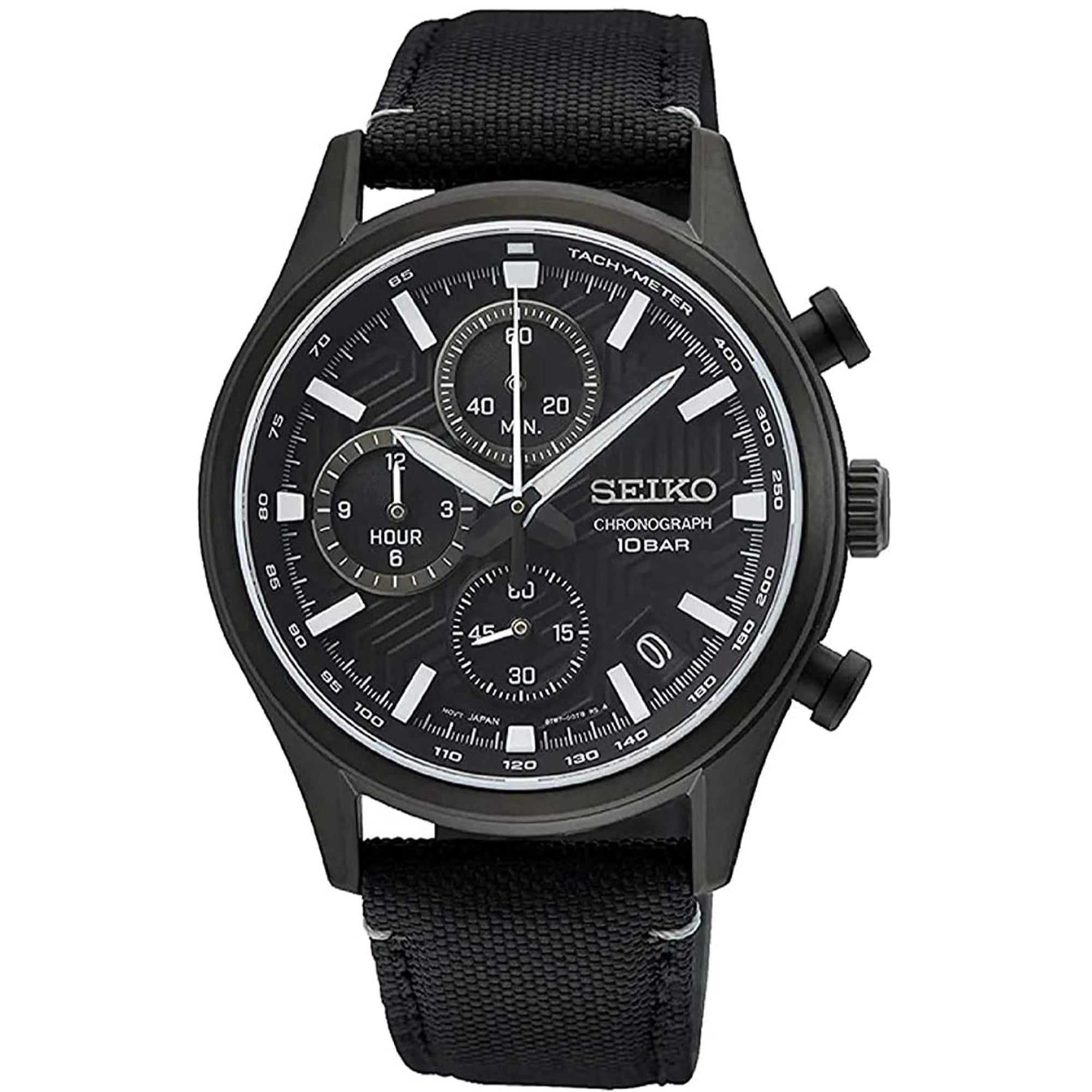 Seiko Quartz Classic Black Dial Men's Watch SSB421