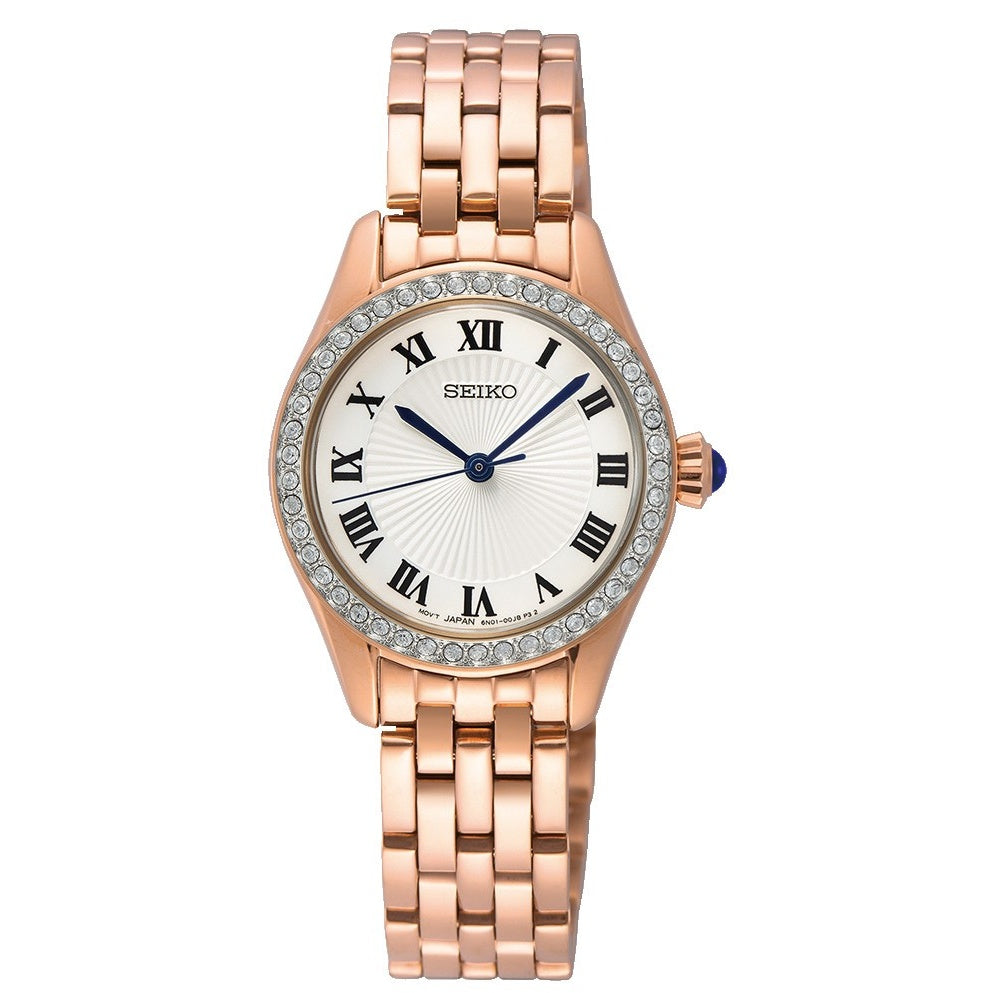 Seiko Classic Quartz White Dial Women's Watch SUR338