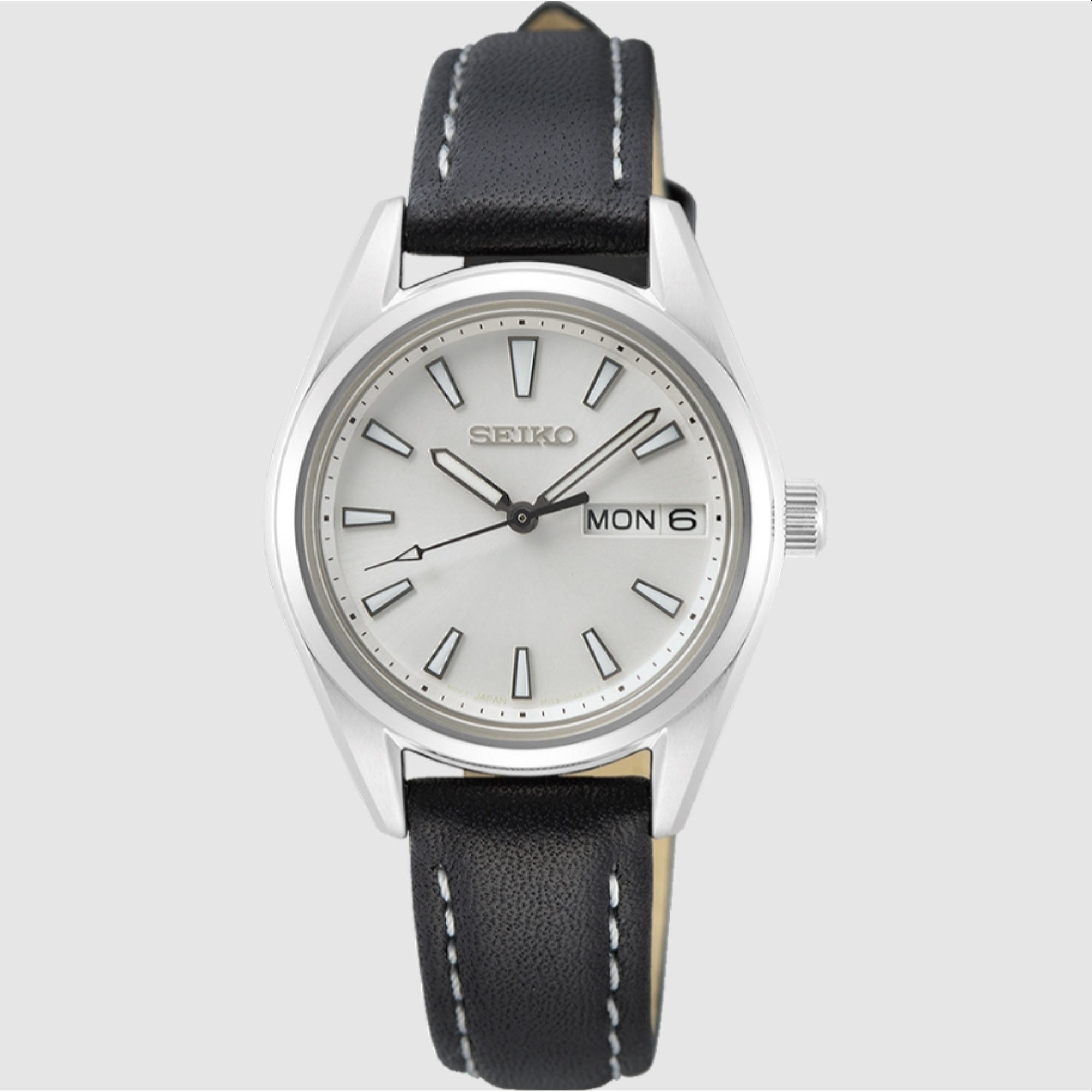 Seiko Quartz Silver Dial Women's Watch SUR455