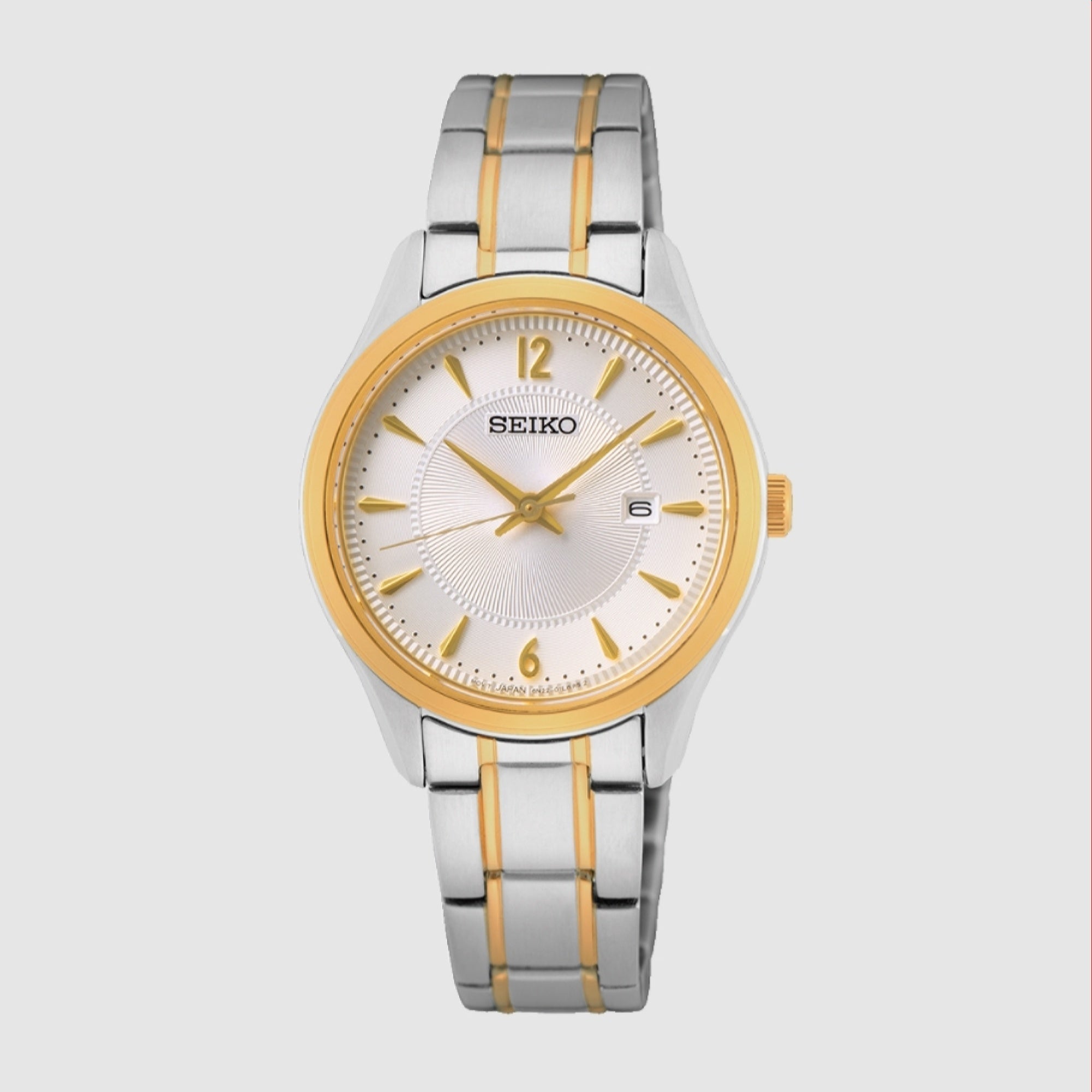 Seiko Quartz Silver Dial Women's Watch SUR474