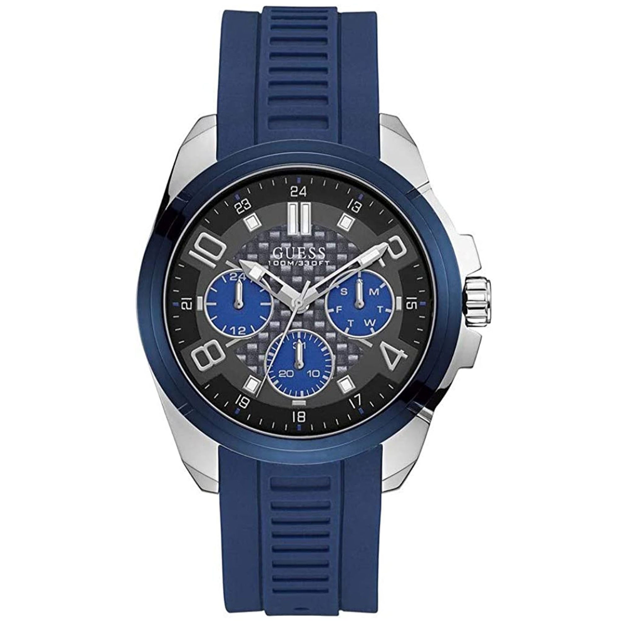 Guess Quartz Classic Black Dial Men's Watch W1050G1