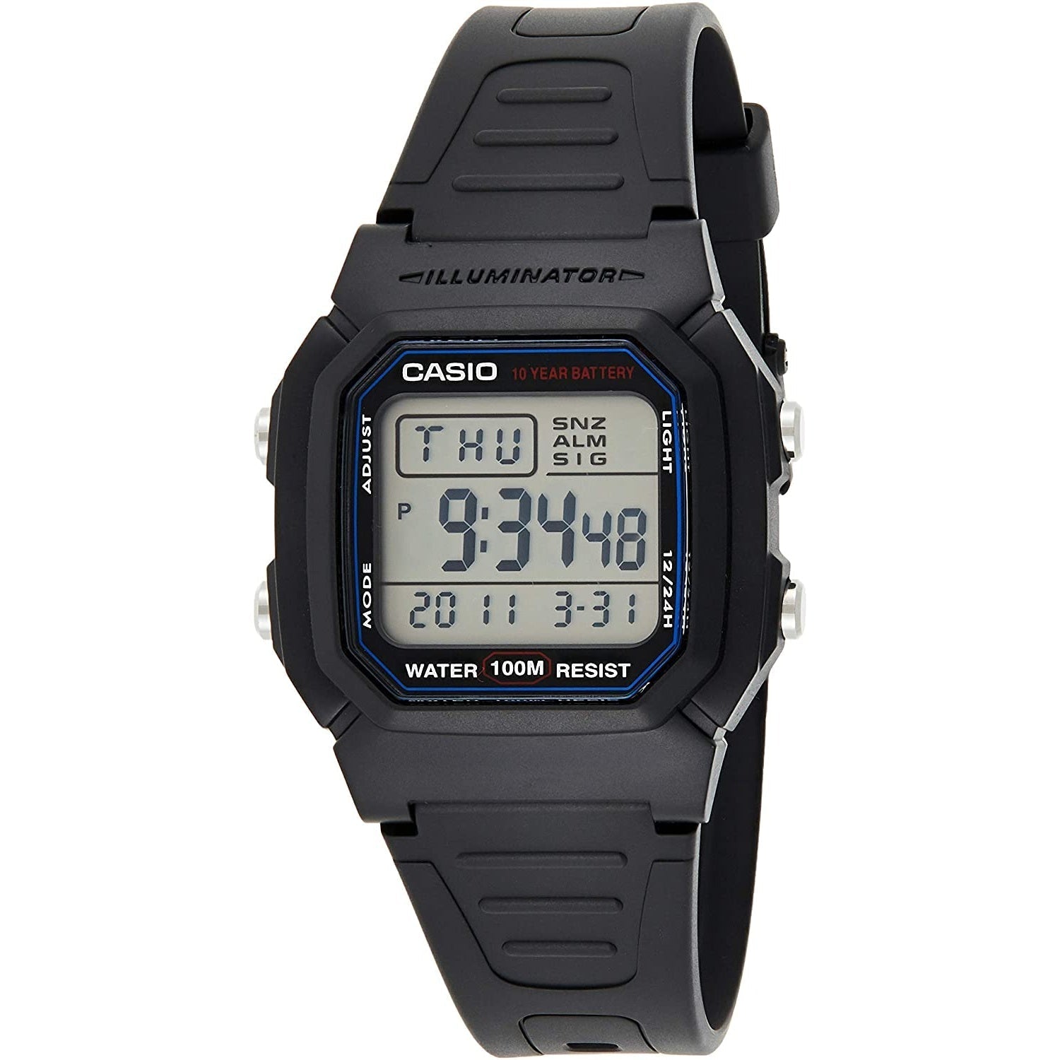Casio Illuminator Quartz  Dial Men's Watch W800H-1AV