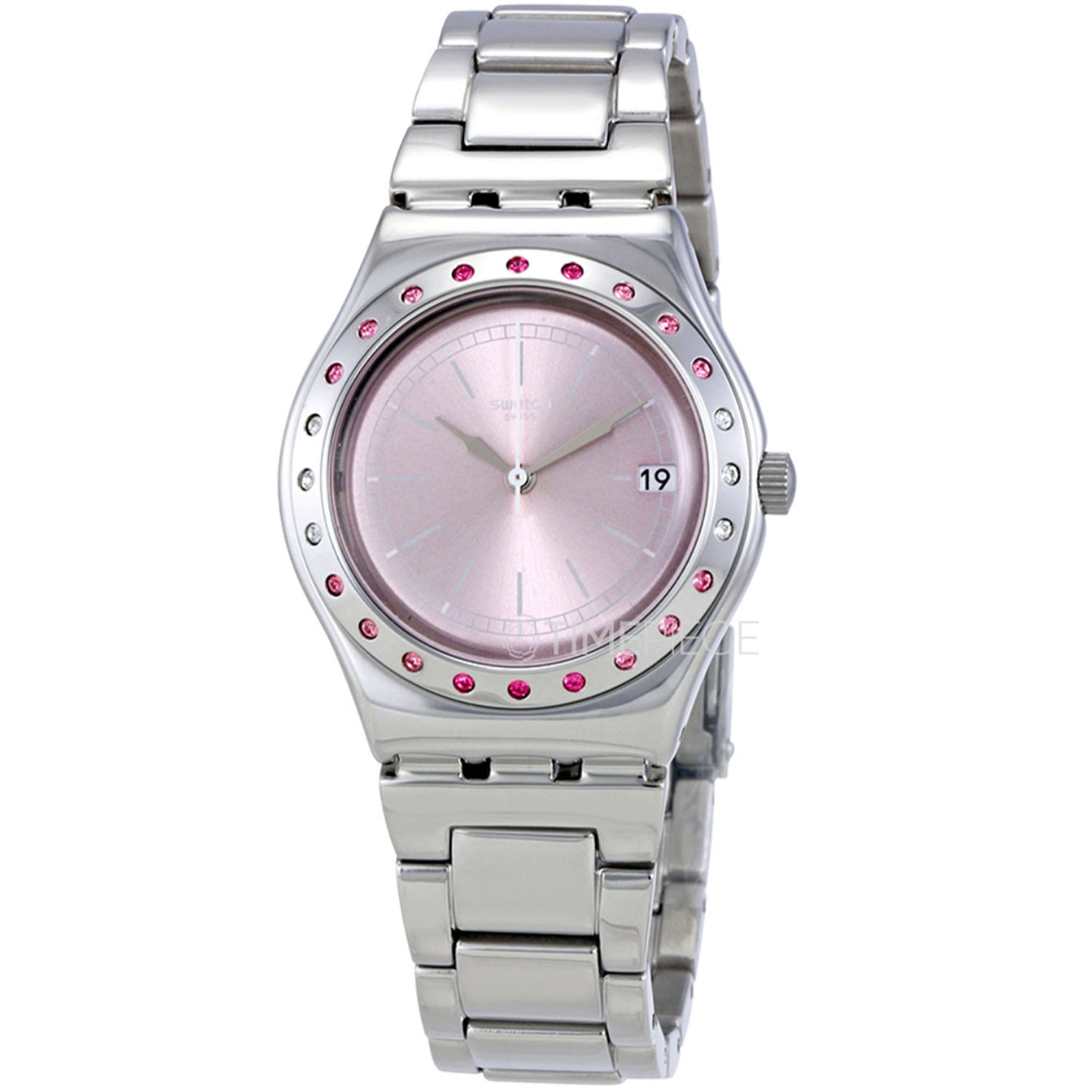 Swatch Quartz Pinkaround Purple Dial Women's Watch YLS455G