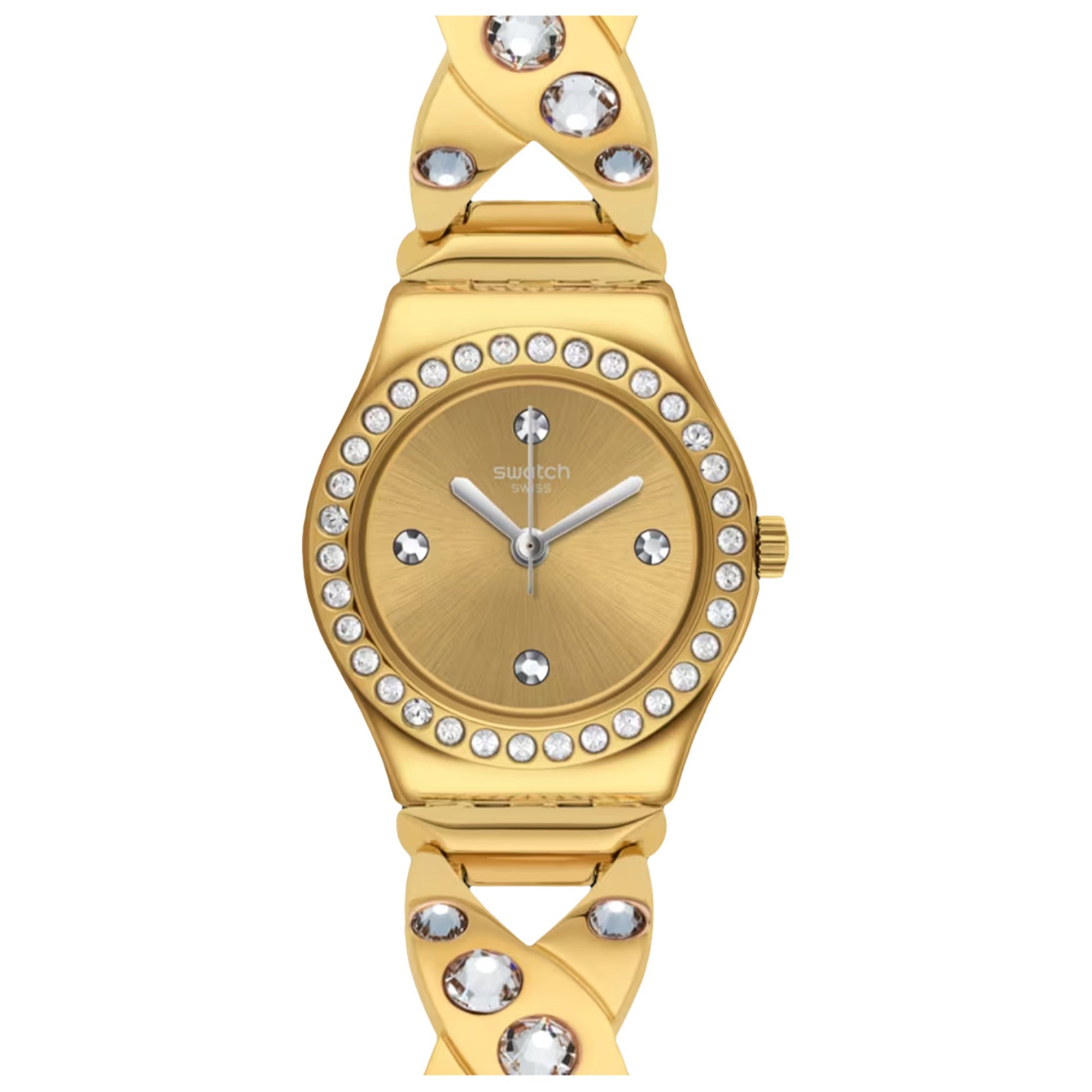 Swatch Quartz Goldy Gold Dial Women's Watch YSG164G