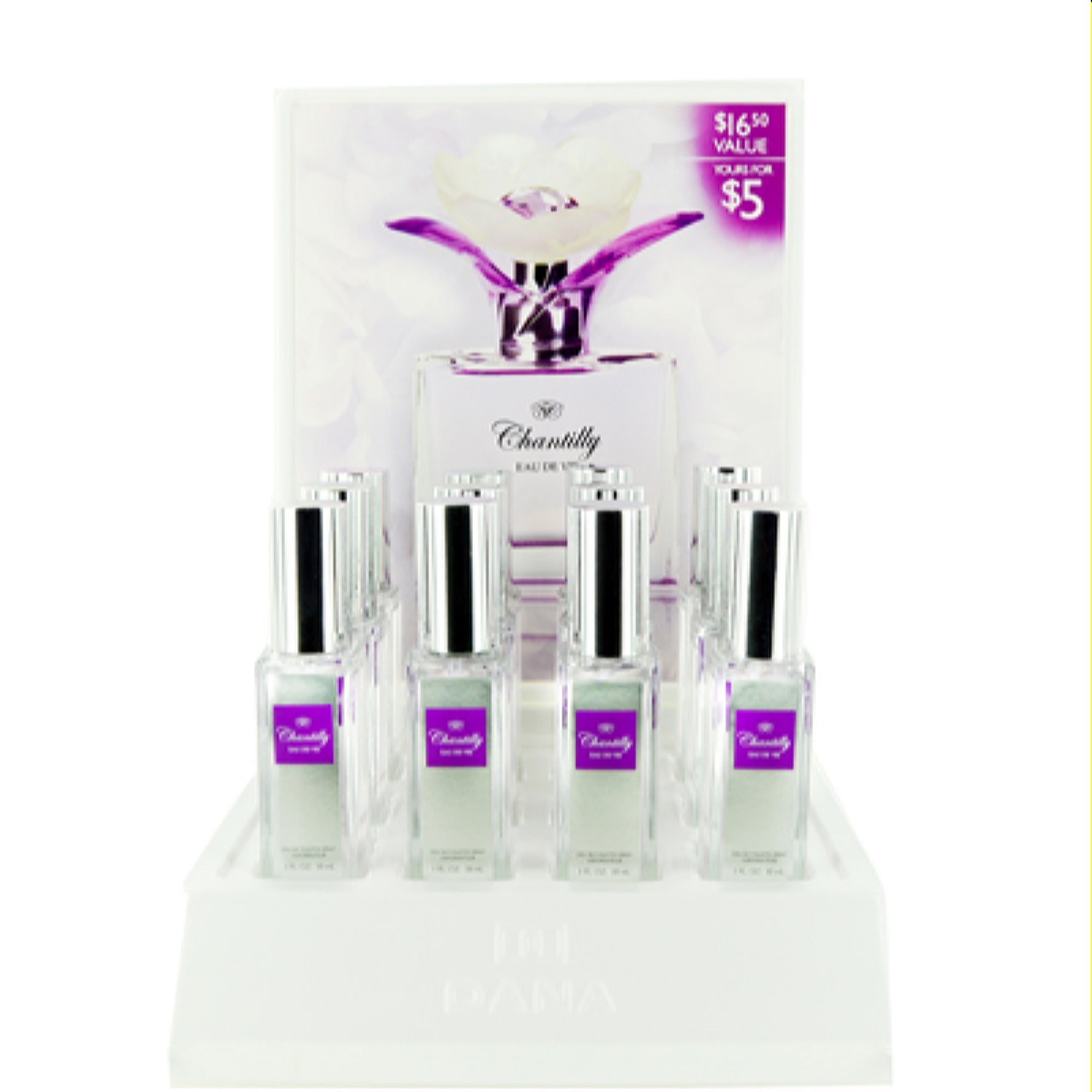 Dana Women's Chantilly Eau De Vie Dana 12Pc In Display Stand    0046447154135