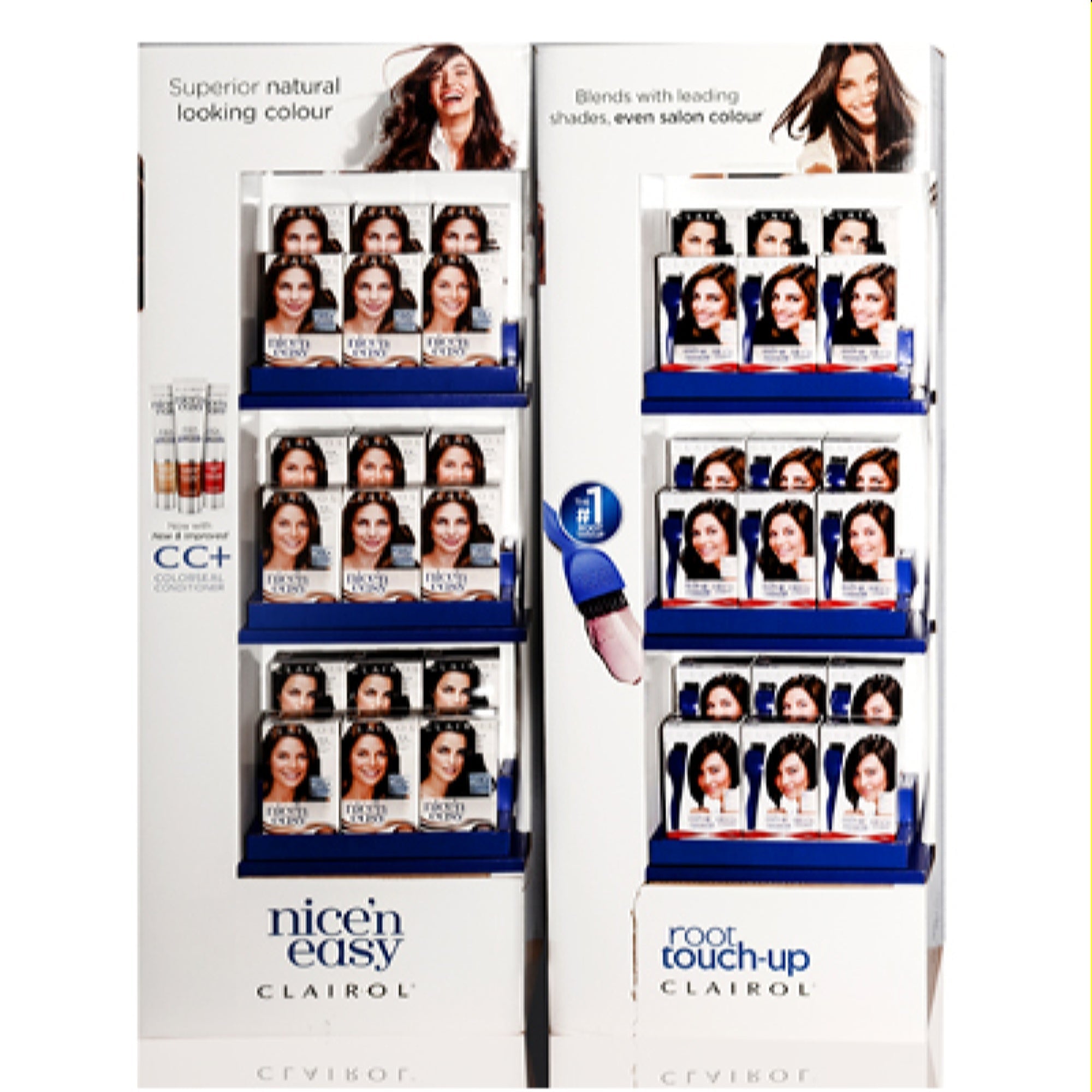 Clairol  Clairol Nice 'N Easy + Root Touch Up In 48" Floor Stand Display 36 Units 0066400030269