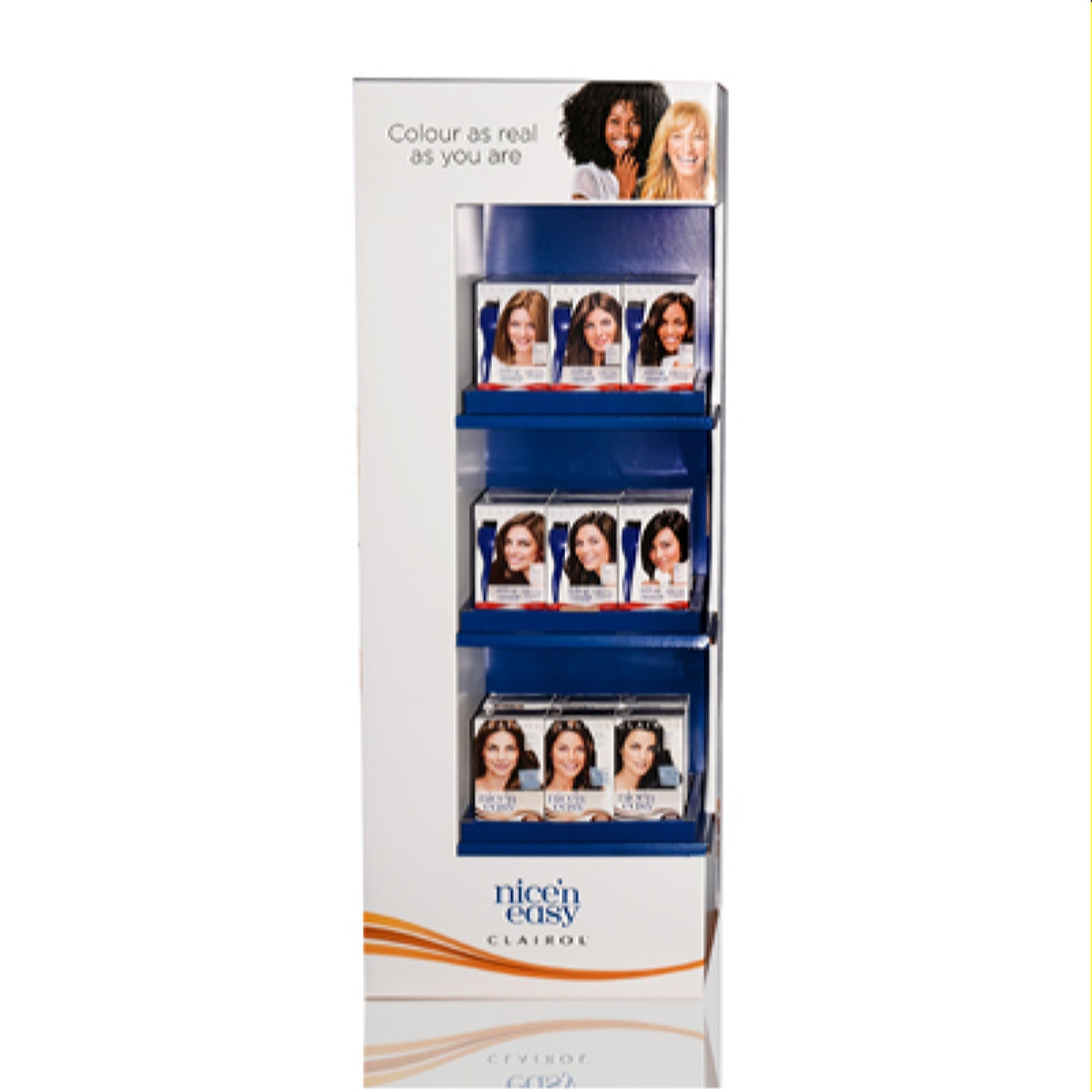 Clairol  Clairol 21Pc Nice 'N Easy + Root Touch Up In 48" Jj17 Floor Stand Display 0066400030306