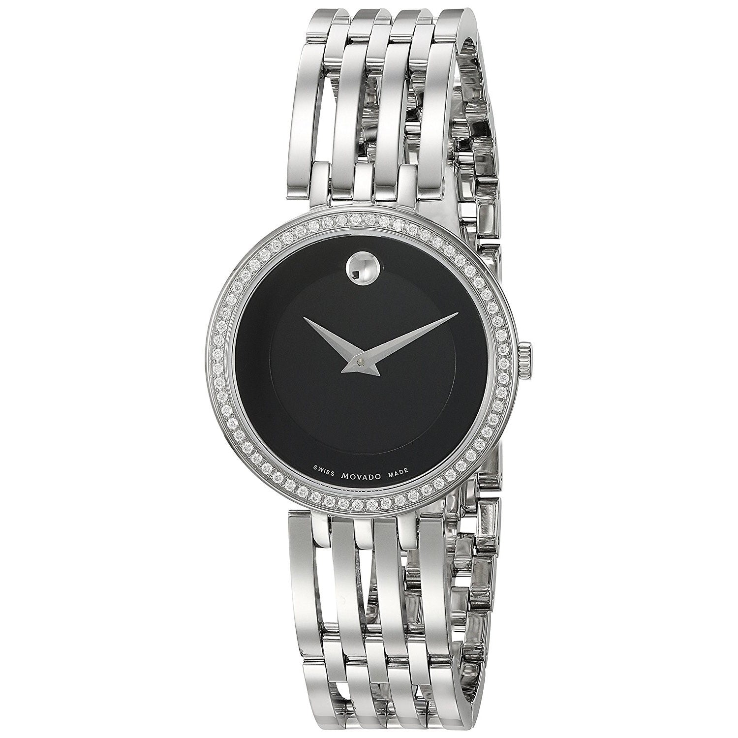 Movado Esperanza Quartz Diamond Black Dial Women's Watch 0607052