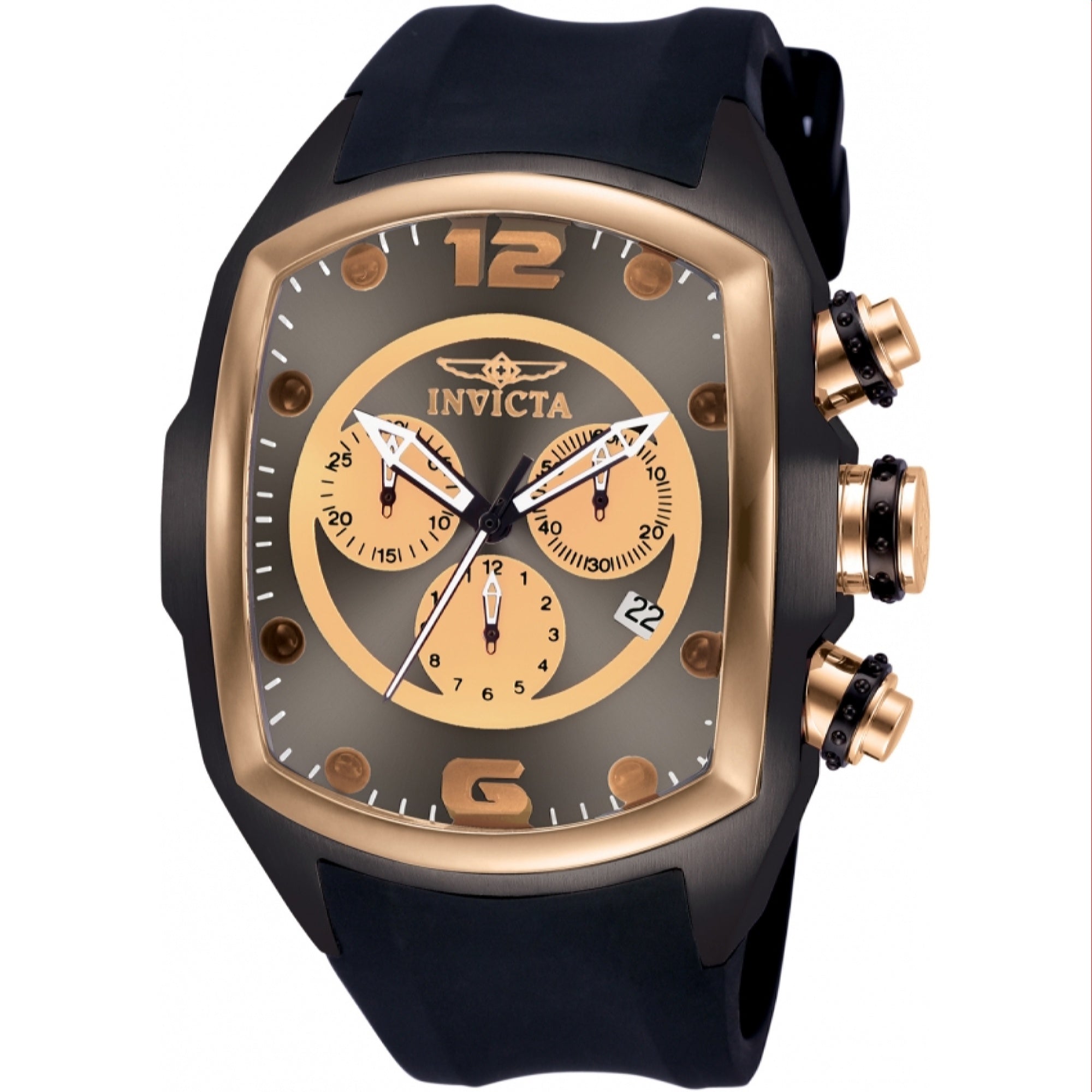 Invicta Lupah Quartz Lupah Revolution Black Dial Men's Watch 10065