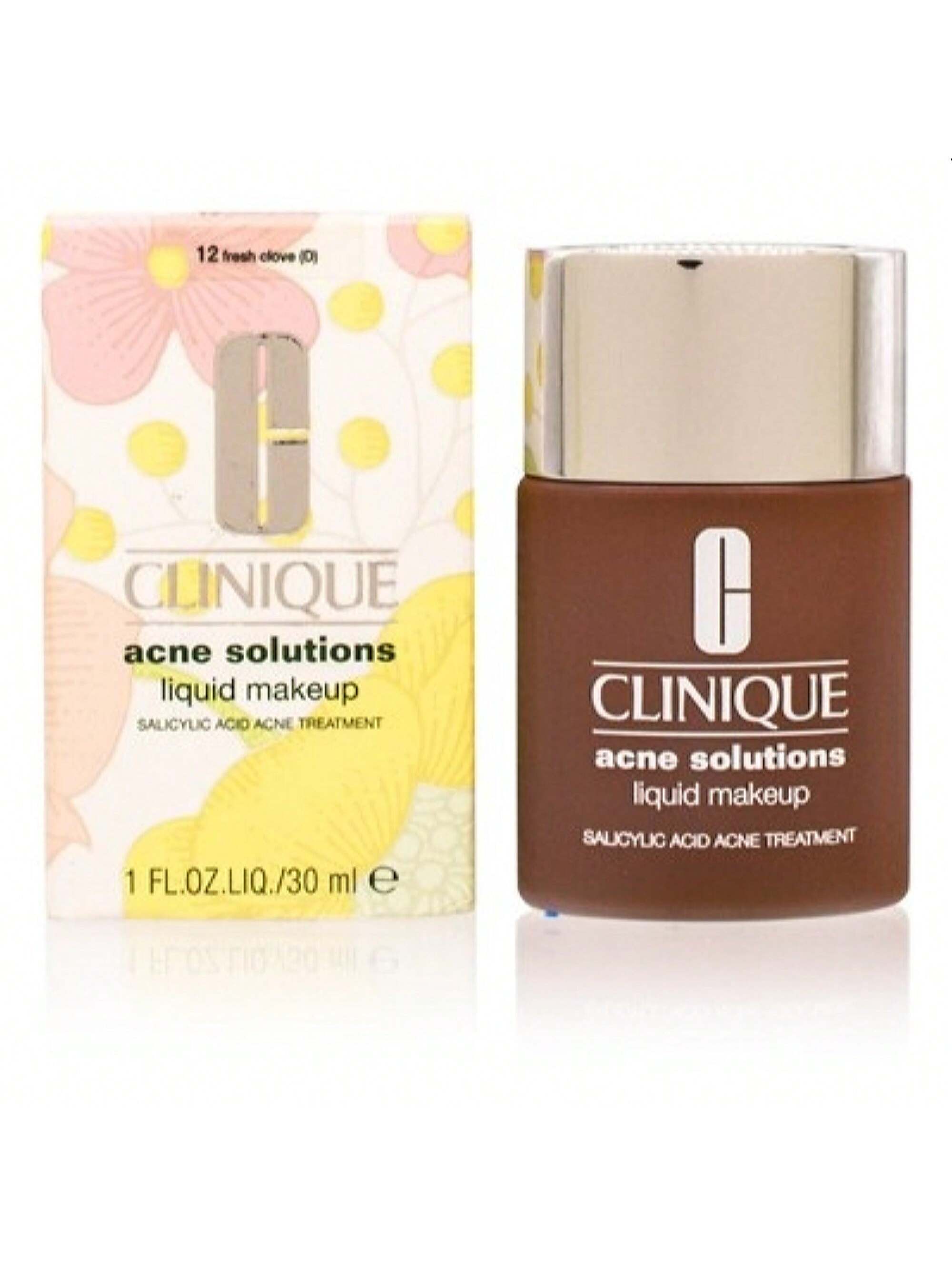 Acne Solutions Liquid Makeup 12 Fresh Clove by Clinique 1 Oz 020714498177