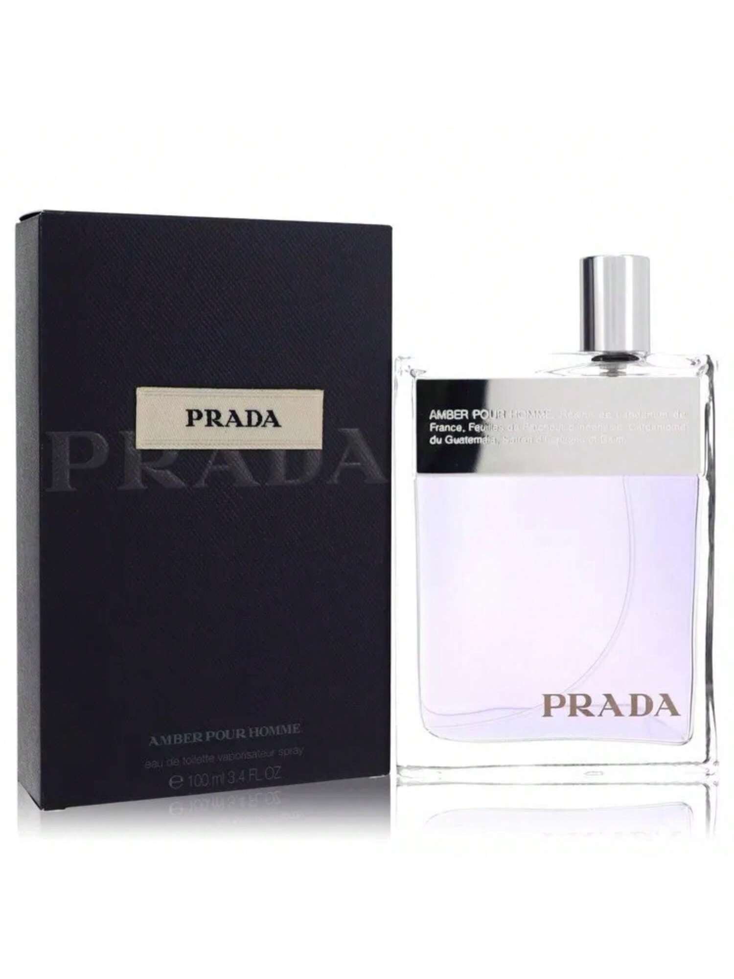 Prada Amber Pour Homme by Prada EDT Spray 3.4 Oz - Men 3614273478298