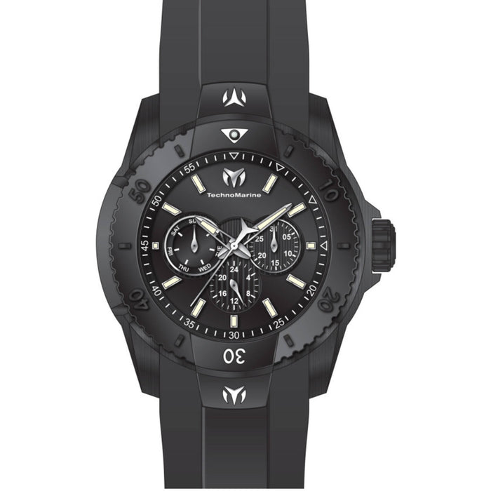 TechnoMarine Quartz UF6 Black Dial Men's Watch TM-625001