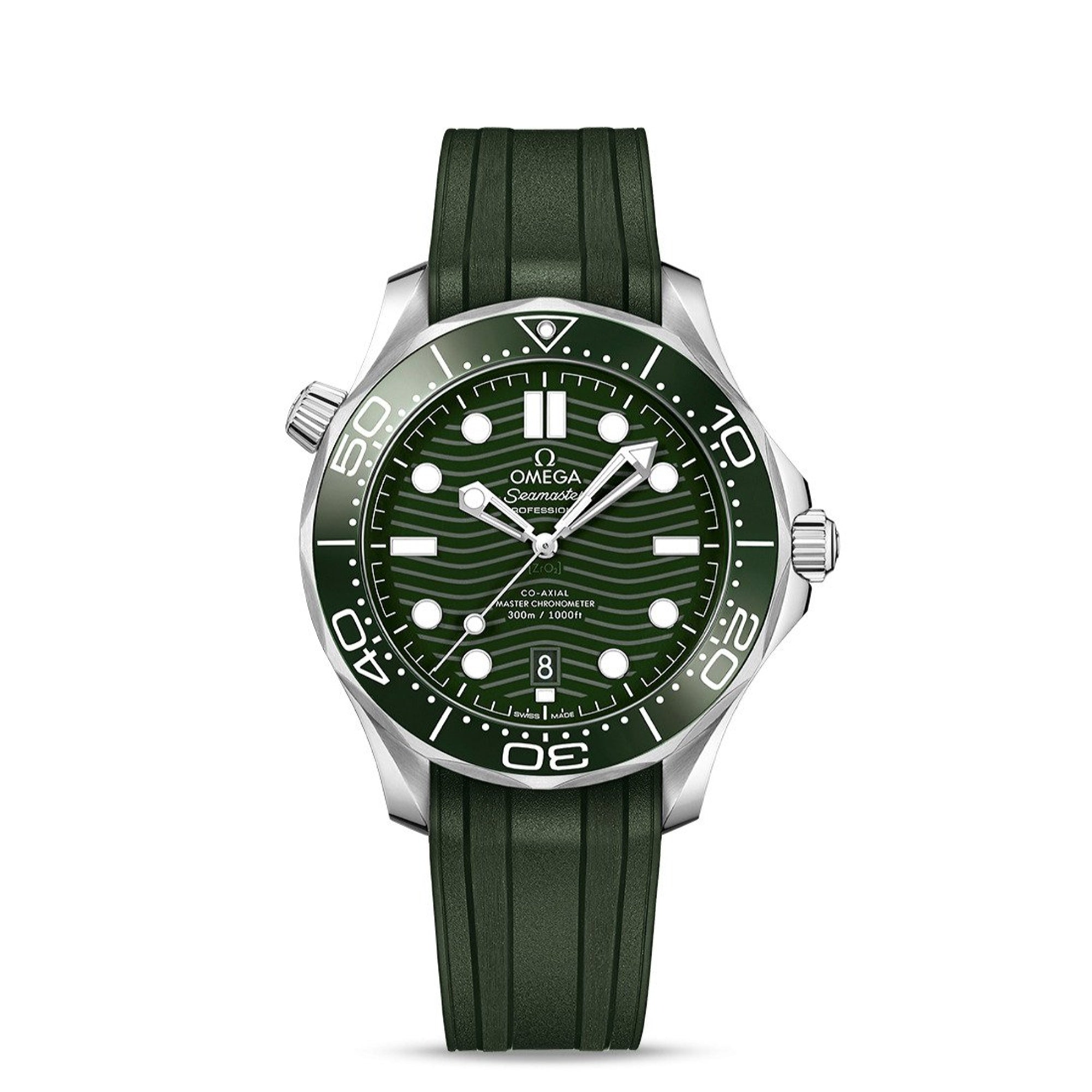 Omega Seamaster Diver Automatic Green Dial Men's Watch 210.32.42.20.10.001