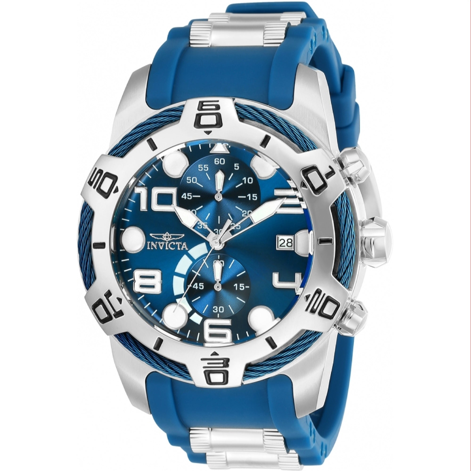 Invicta  Quartz Bolt Blue Dial Men's Watch 24216