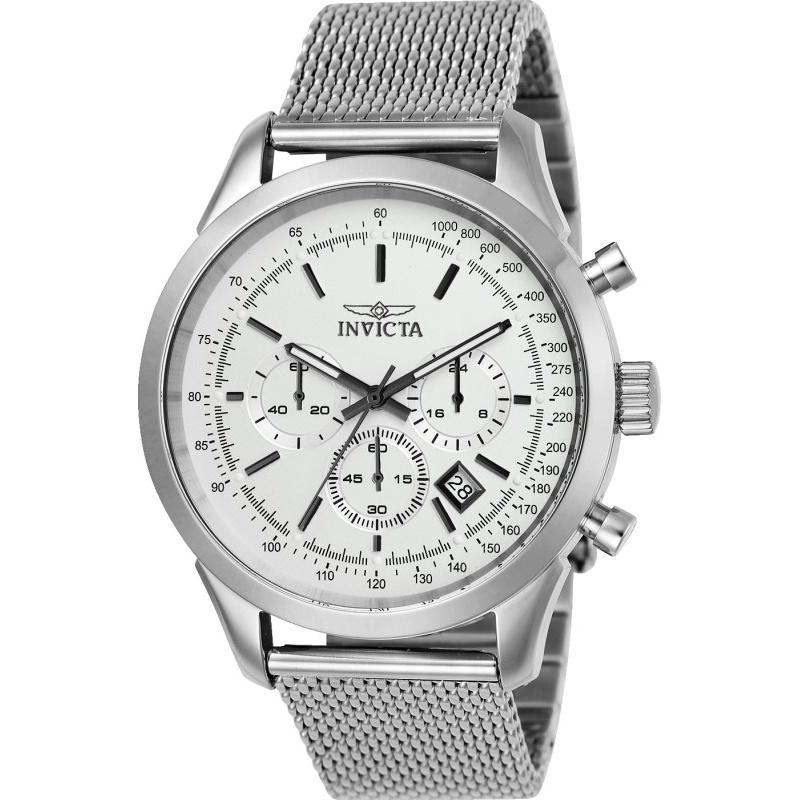 Invicta Quartz Speedway Silver Dial Men's Watch 25222