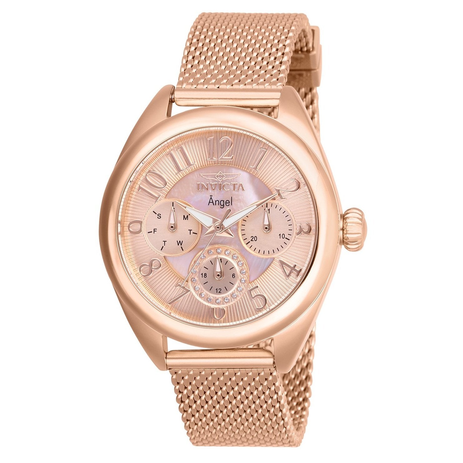 Invicta Quartz Angel Rose Gold Dial Women's Watch 27454