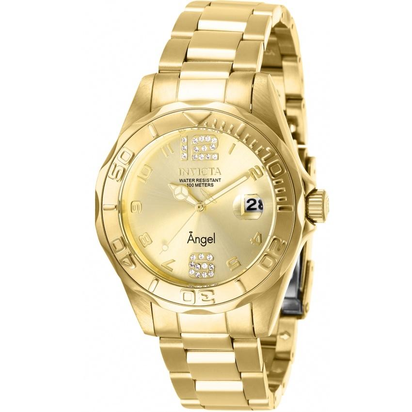 Invicta Quartz Angel Gold Dial Women's Watch 28680