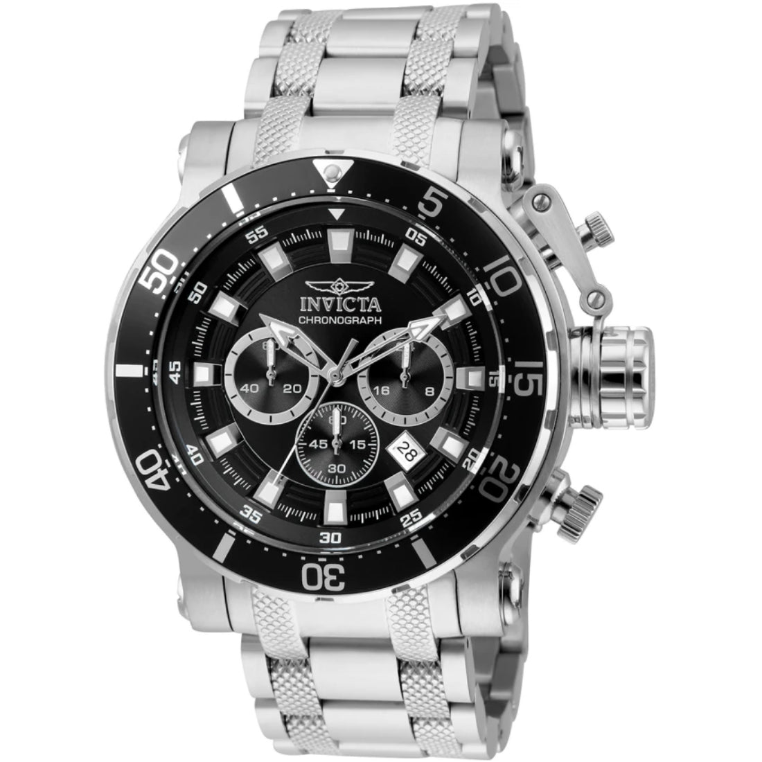 Invicta Quartz Coalition Forces Silver, Black Dial Men's Watch 32704